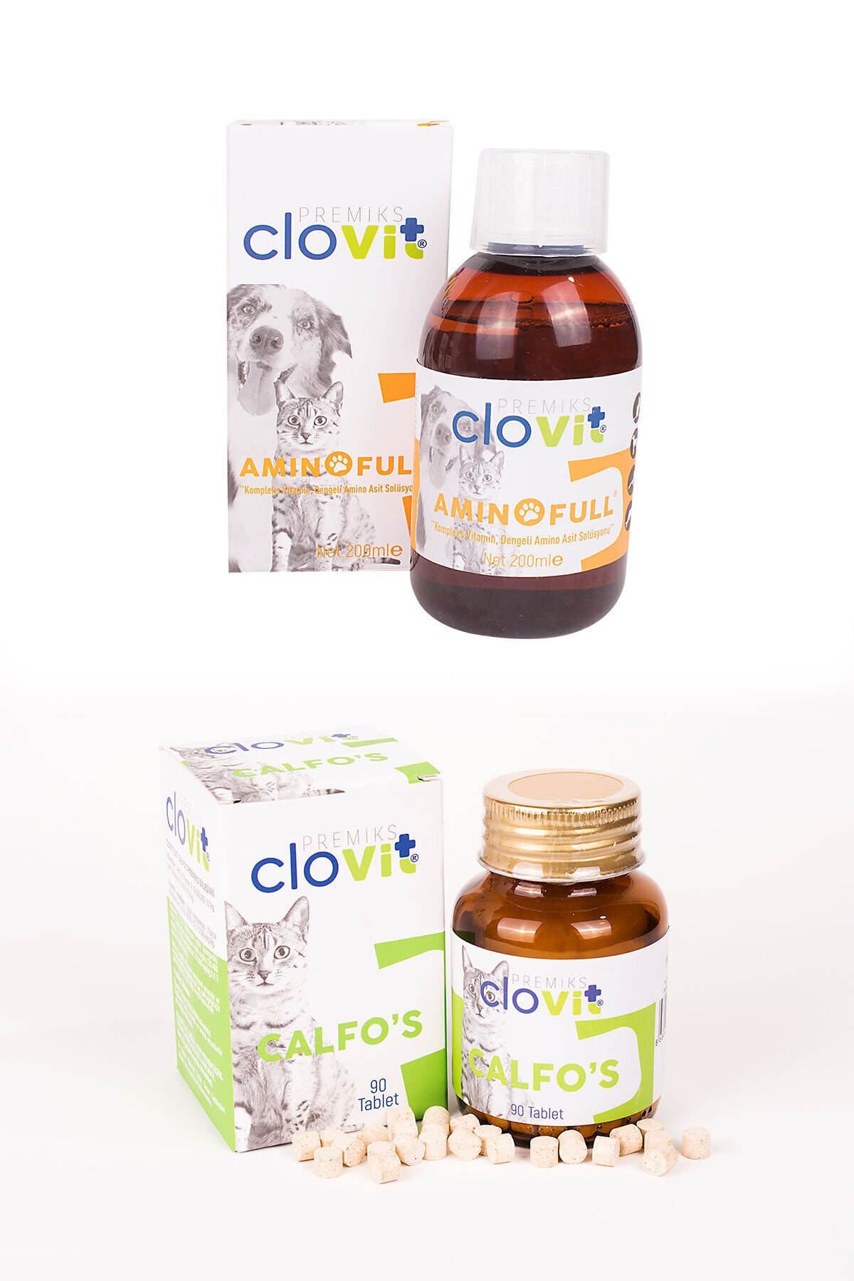 Clovit Cat Aminofull + Cat Calfo's Avantajlı 2'li Set 8680434202816