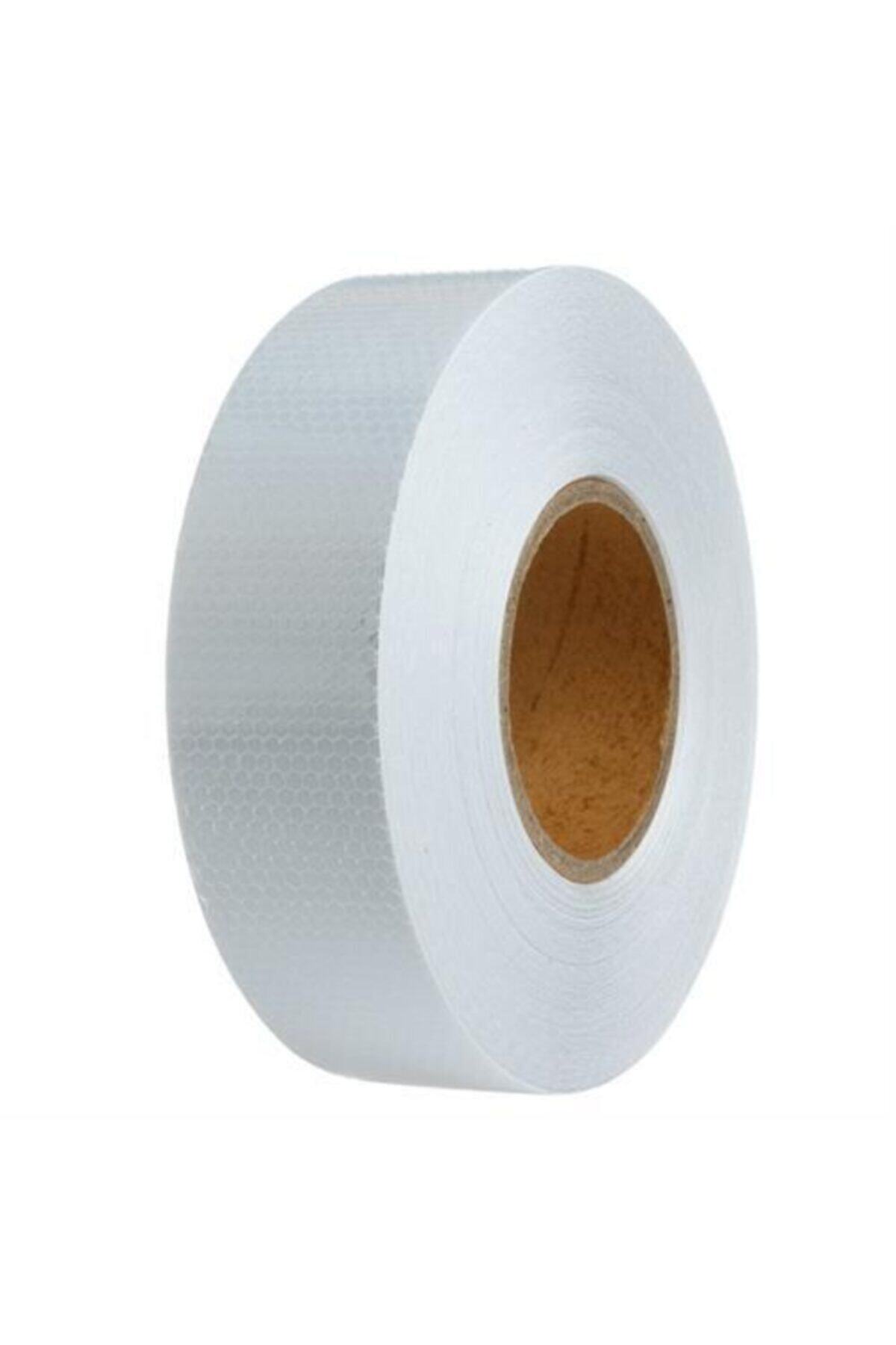 ModaCar 5 cm X 2.5 mt Petek Desen Beyaz Fosfor Şerit 6'lı