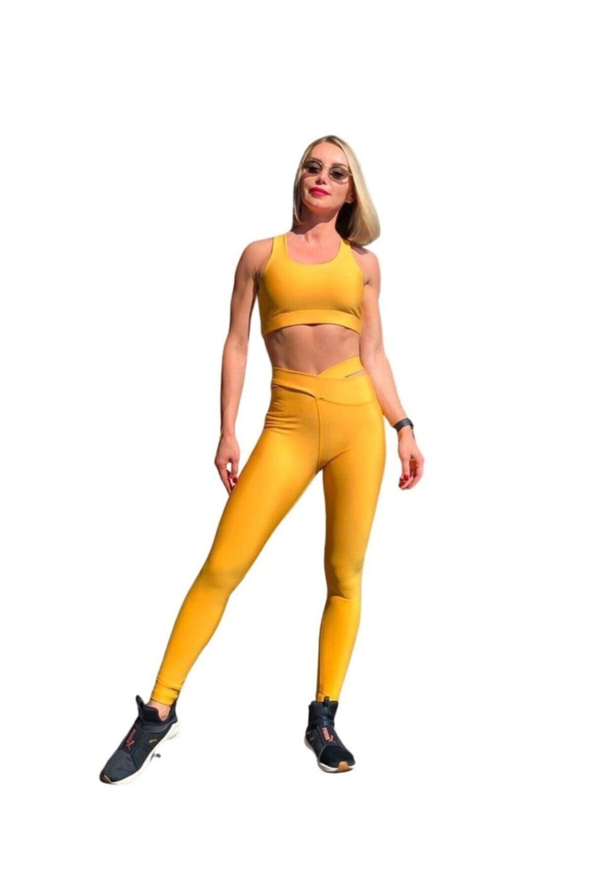 Nidasstore 123 Sarı Spor Bra