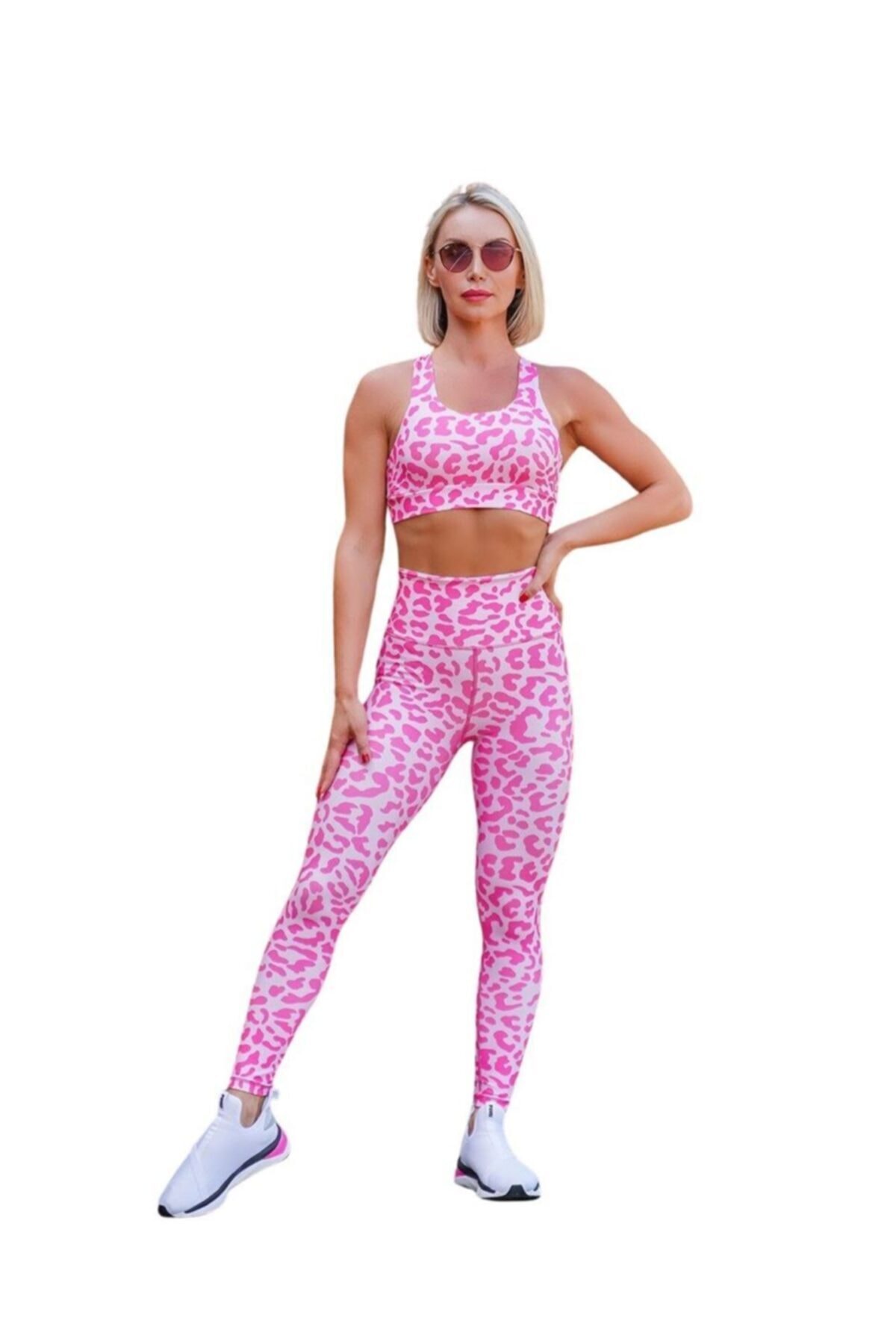 Nidasstore Kadın Spor Sütyeni Leopar Desenli 222