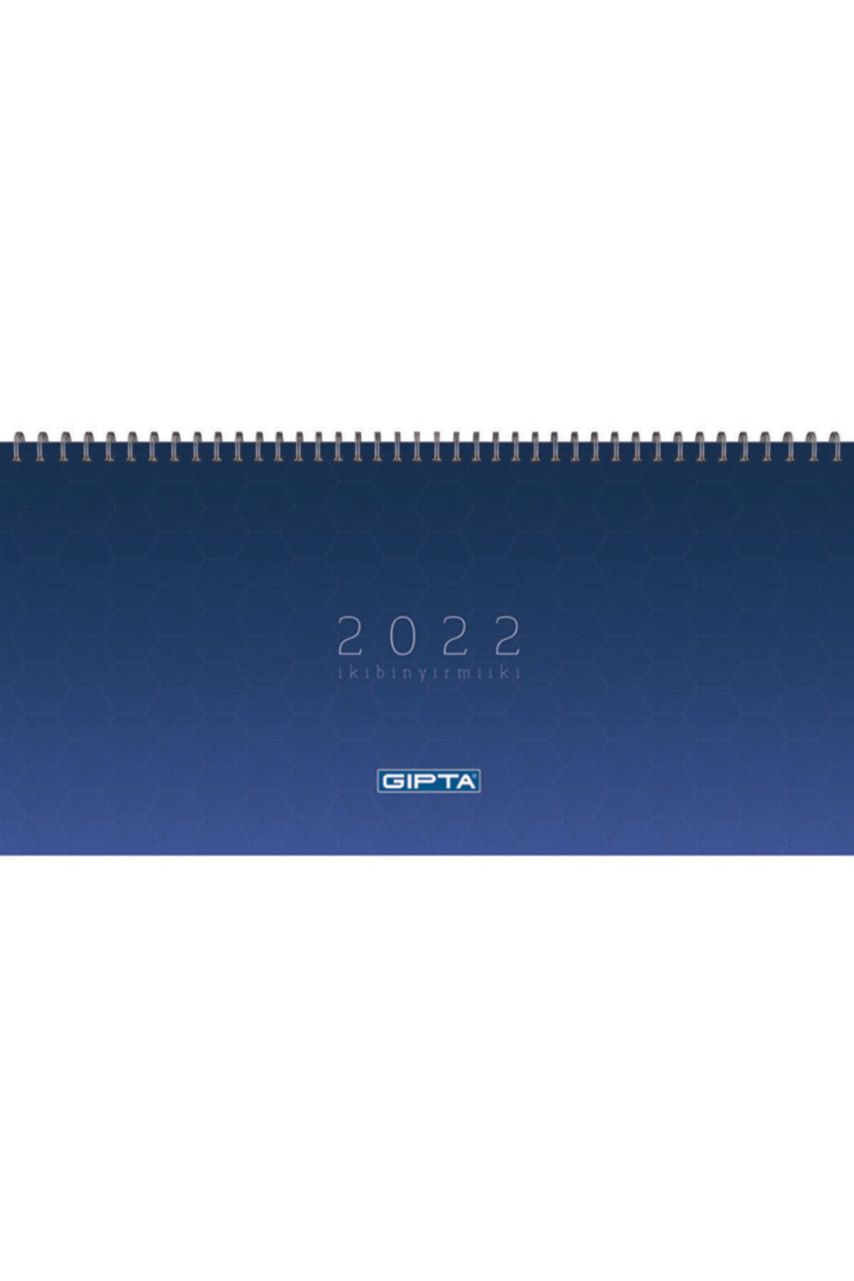 Gıpta 2022 Parc Spiralli Lacivert Haftalık Masa Takvimi 16x33 506-pxk
