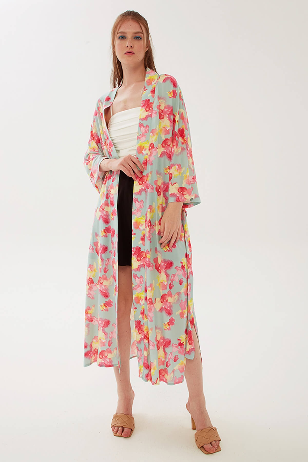 Modaset Uzun Kimono Mint