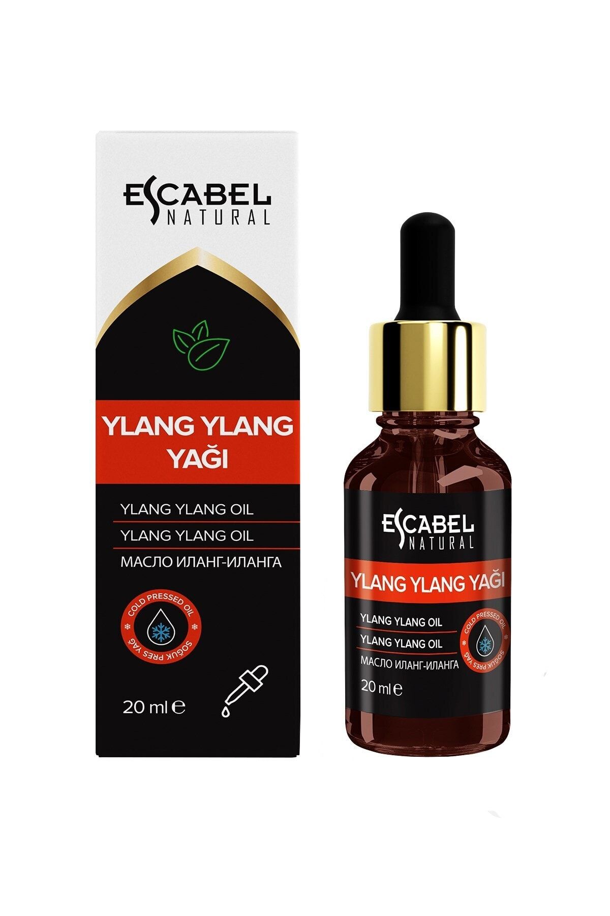 Escabel Bakım Yağı - Saf Ylang Ylang Yağı Sivilceleri Temizleyen Cilt Onarıcı Ve Besleyici Bakım Yağı 20ml