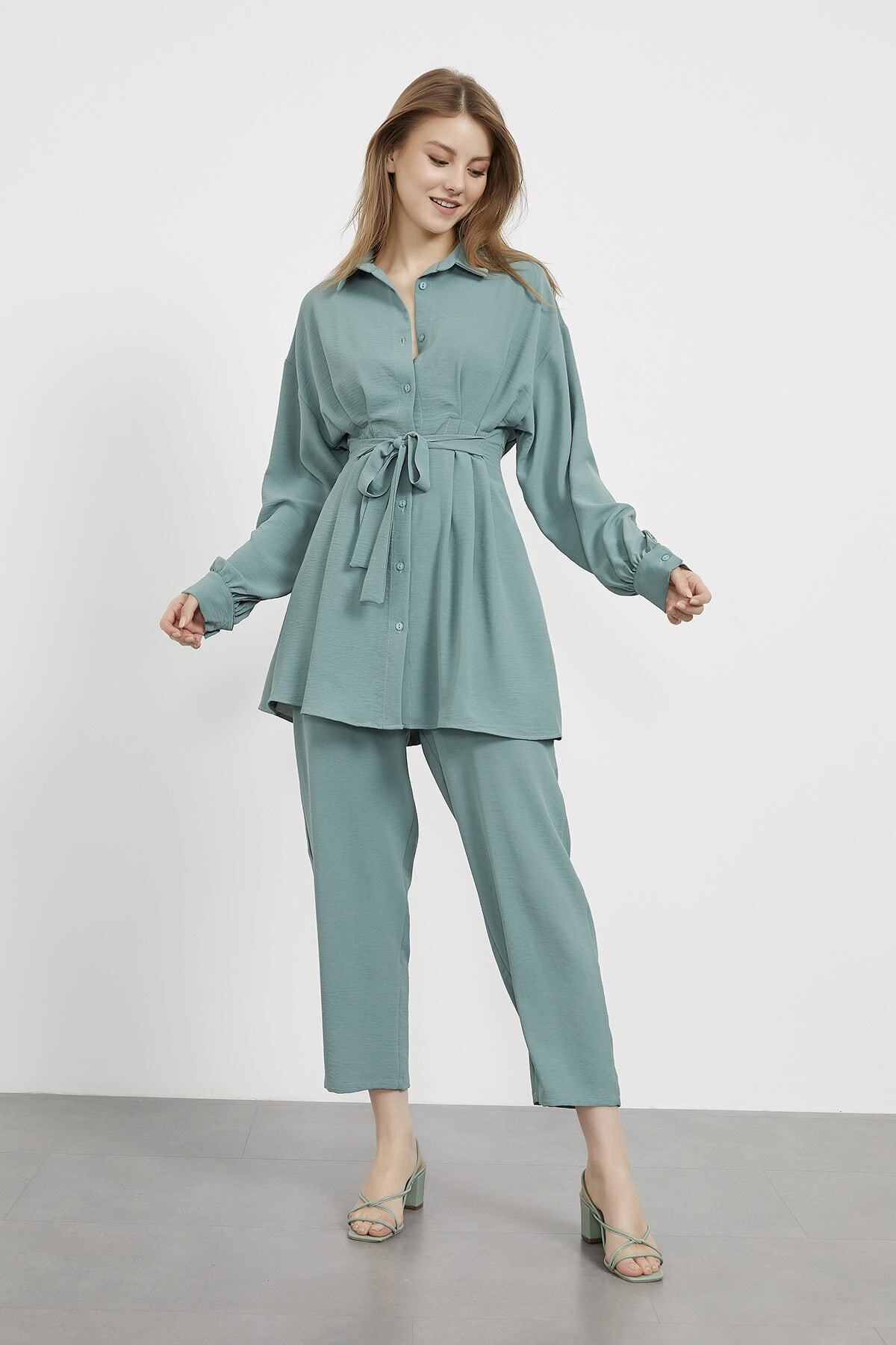 Arma Life Aurobin Dikiş Bağlamalı Tunik Pantolon Takım