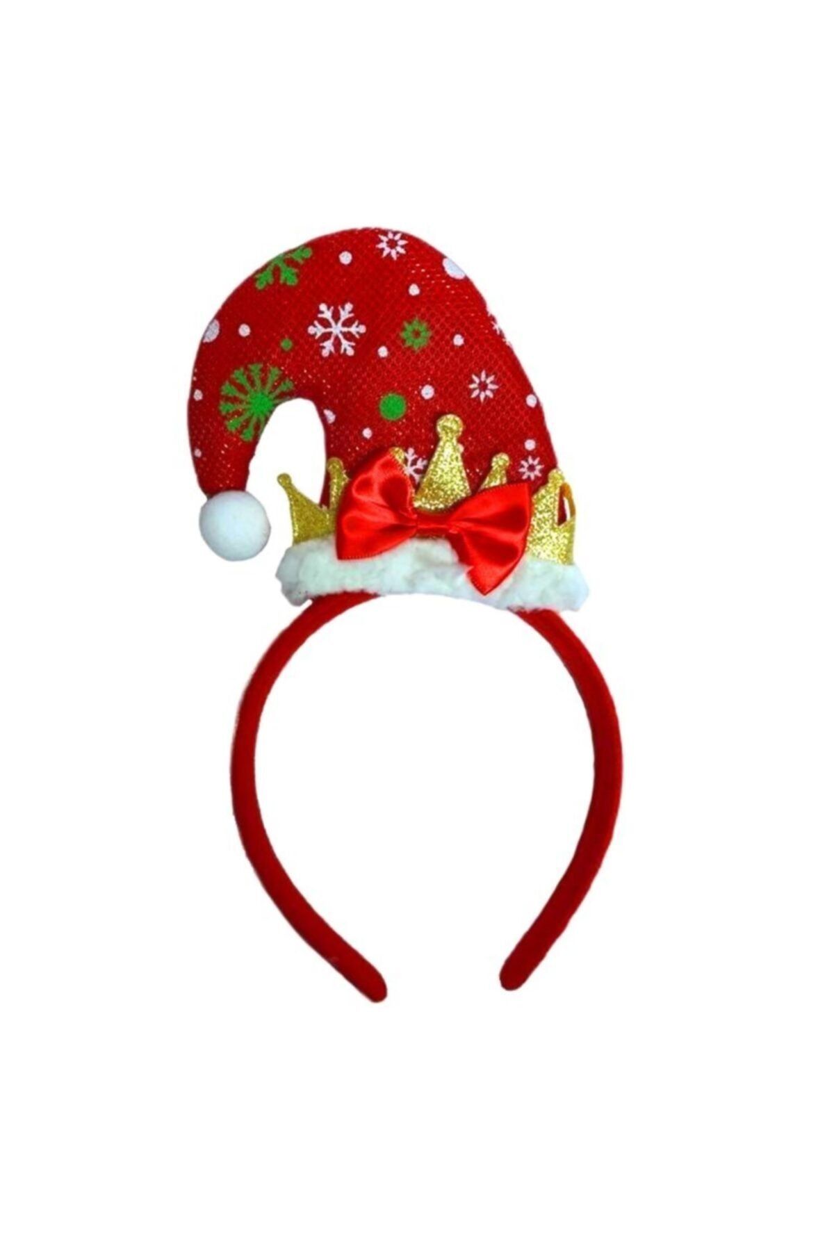 Parti Station Yılbaşı Noel Taç Şapkalı Kırmızı 1 Adet
