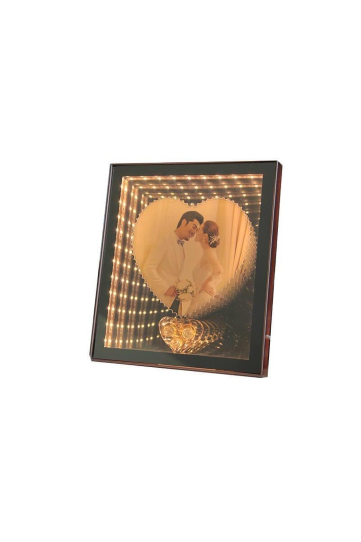 Yakamoz home Ayna Led Li Çerçeve Led Işıklı Fotoğraf Çerçevesi