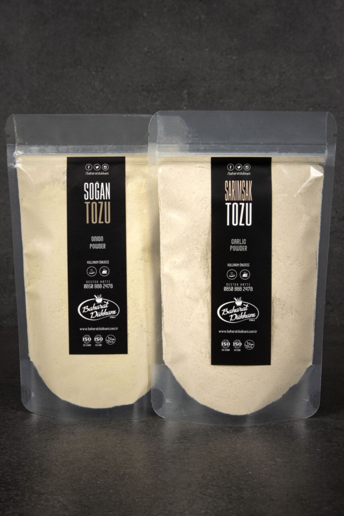 Baharat Dükkanı Sarımsak Tozu 125gr - Soğan Tozu 100gr