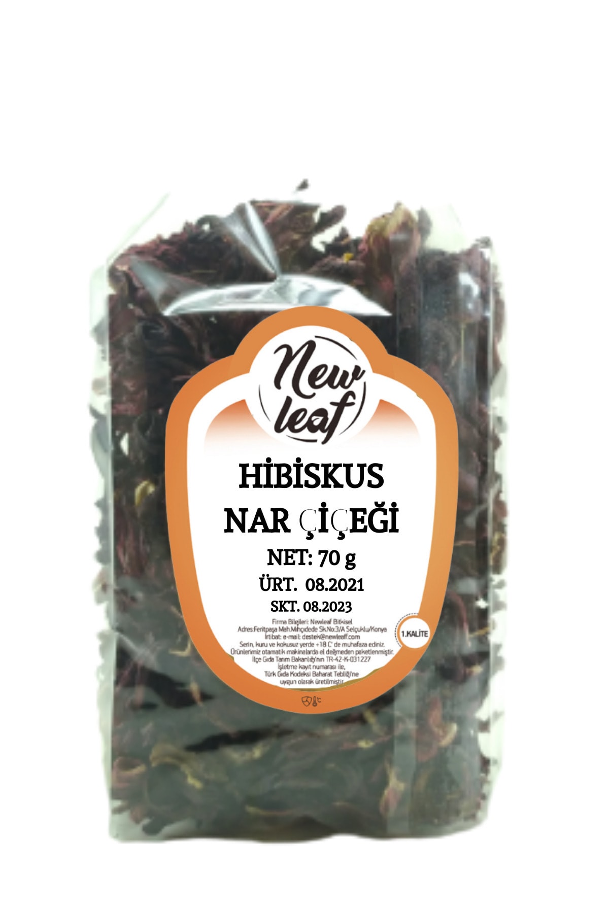 Newleaf Hibiskus Nar Çiçeği 70 gr  Paket
