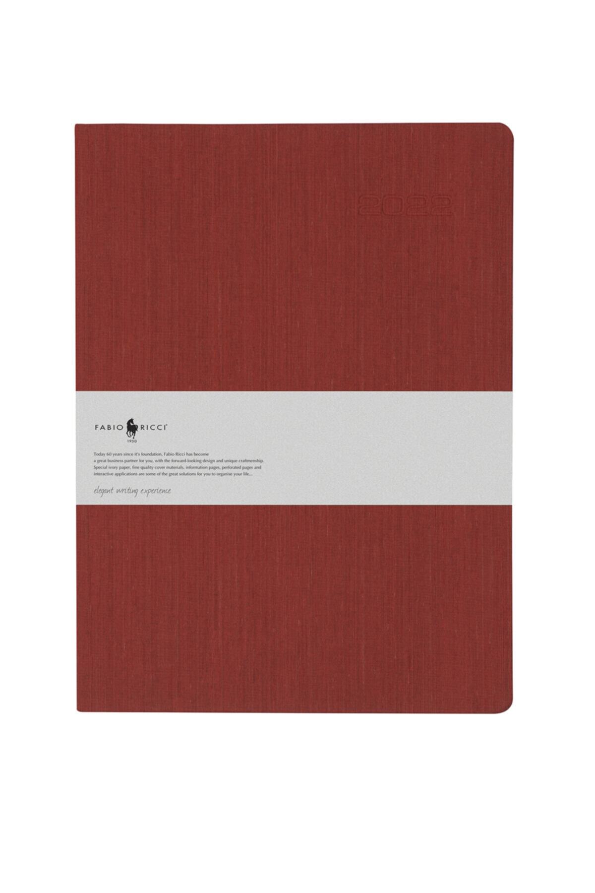 Fabio Ricci 19x25cm Lepidus Bordo Haftalık Ajanda 1034 - 2022
