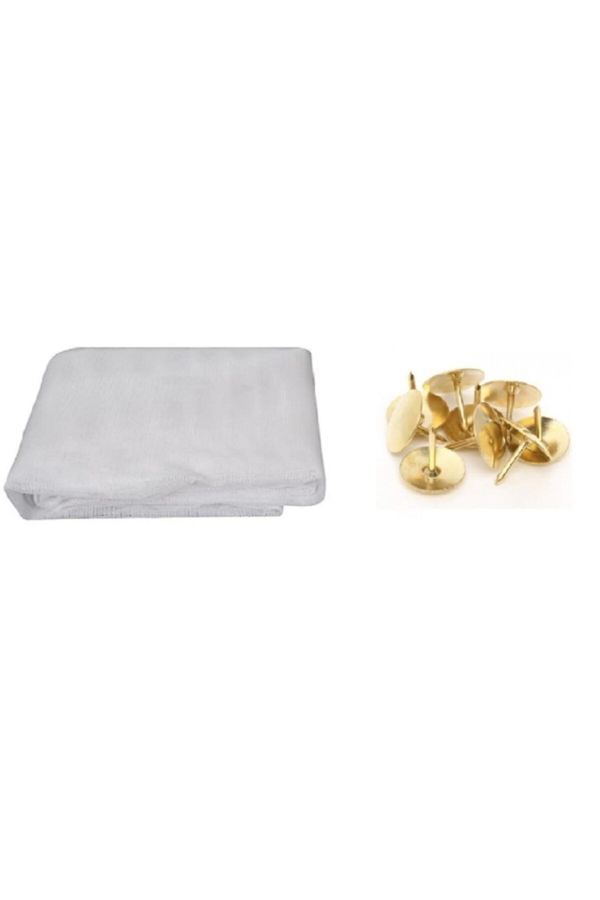 ACY 100 X 150 cm Hazır Pencere Sinekliği 10 Adet Raptiye Kabara Set Kesilebilir Sineklik Tül