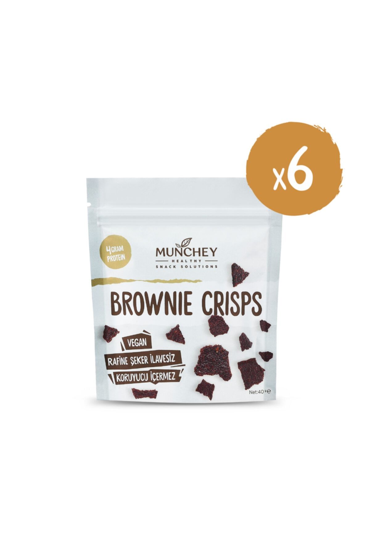 MUNCHEY 6'lı Brownie Crisps 240g.