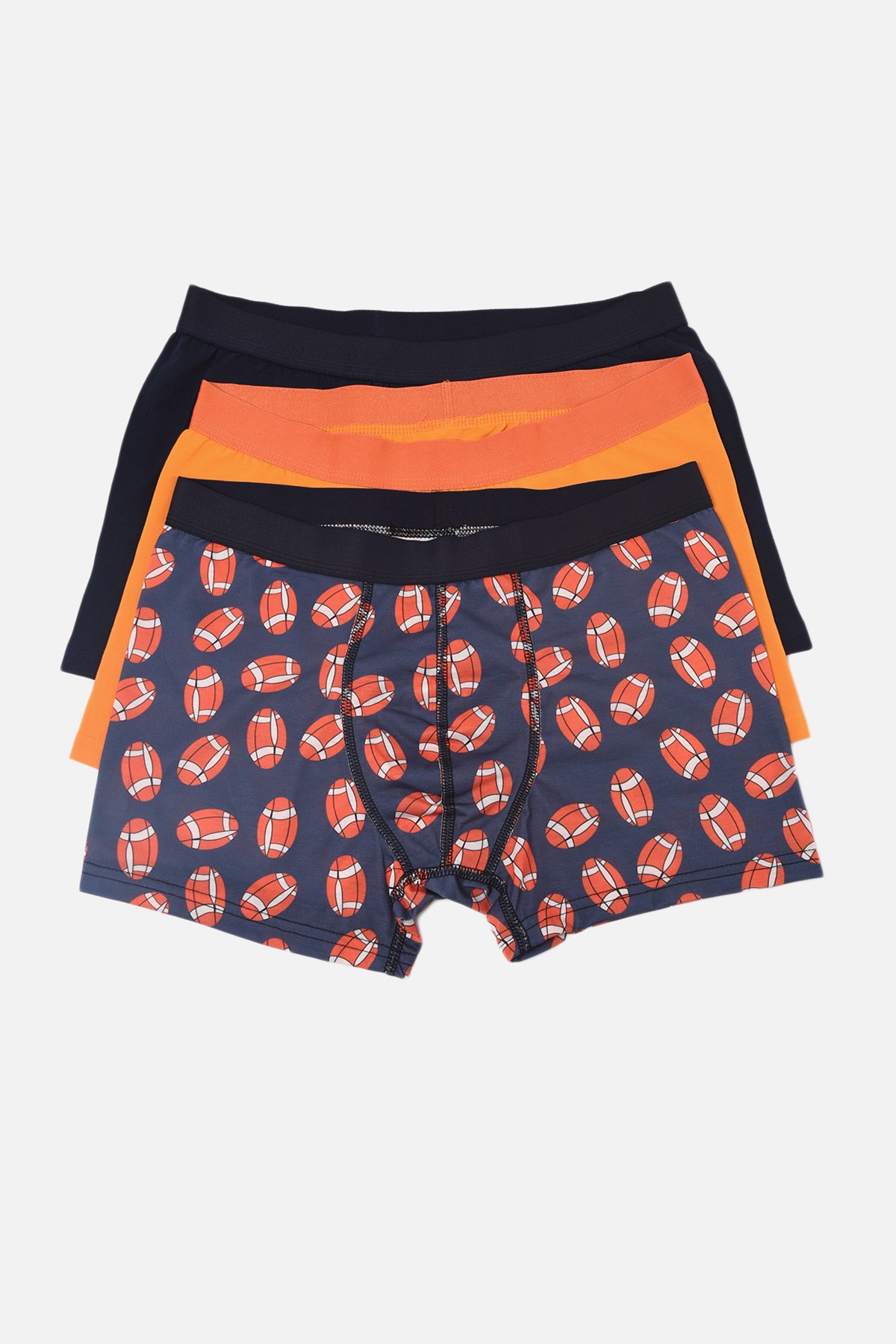 TRENDYOL MAN Çok Renkli Erkek 3'lü Paket Boxer TMNAW22BX0066