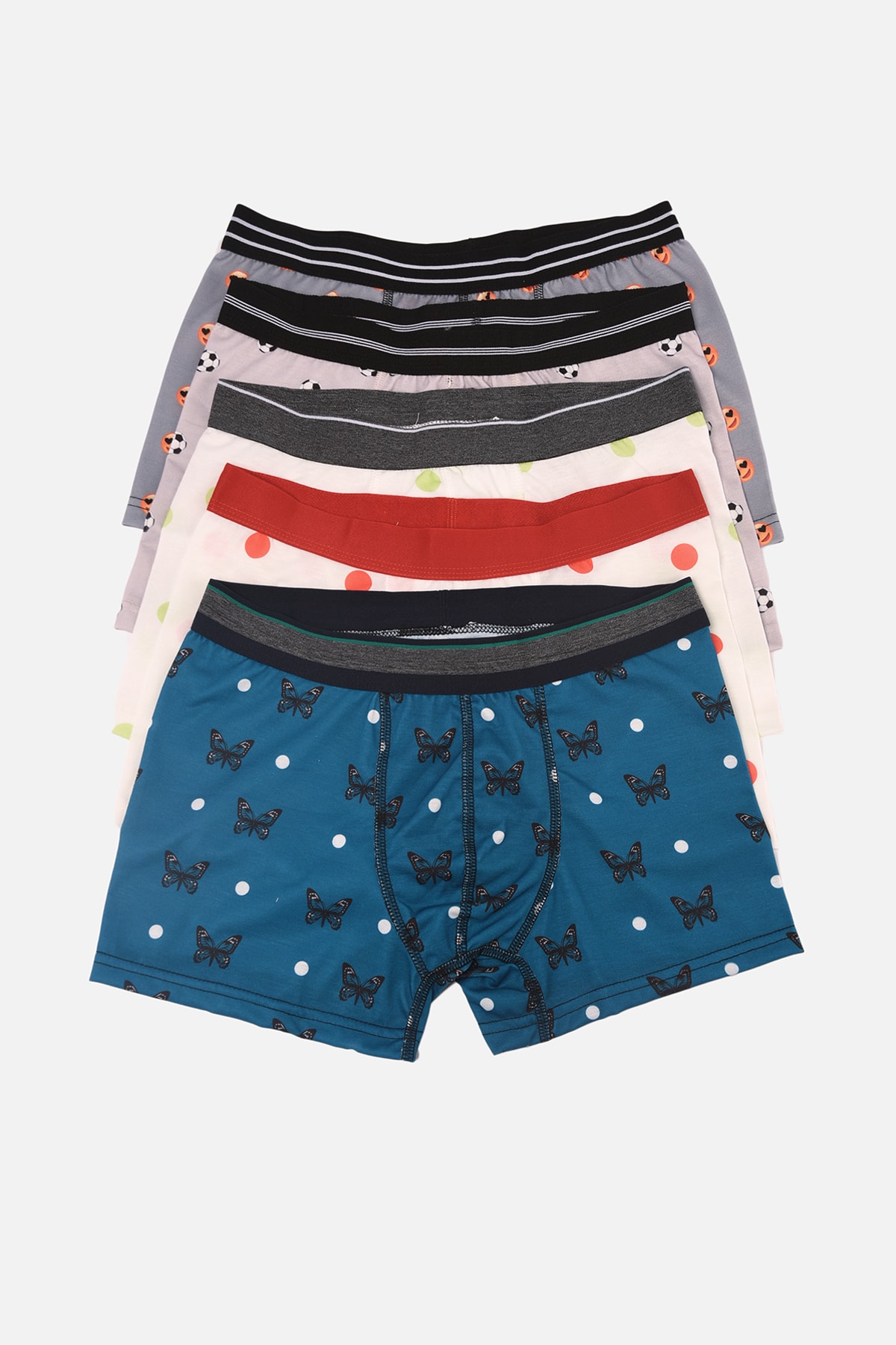 TRENDYOL MAN Çok Renkli Erkek 5'li Paket Boxer TMNAW22BX0057