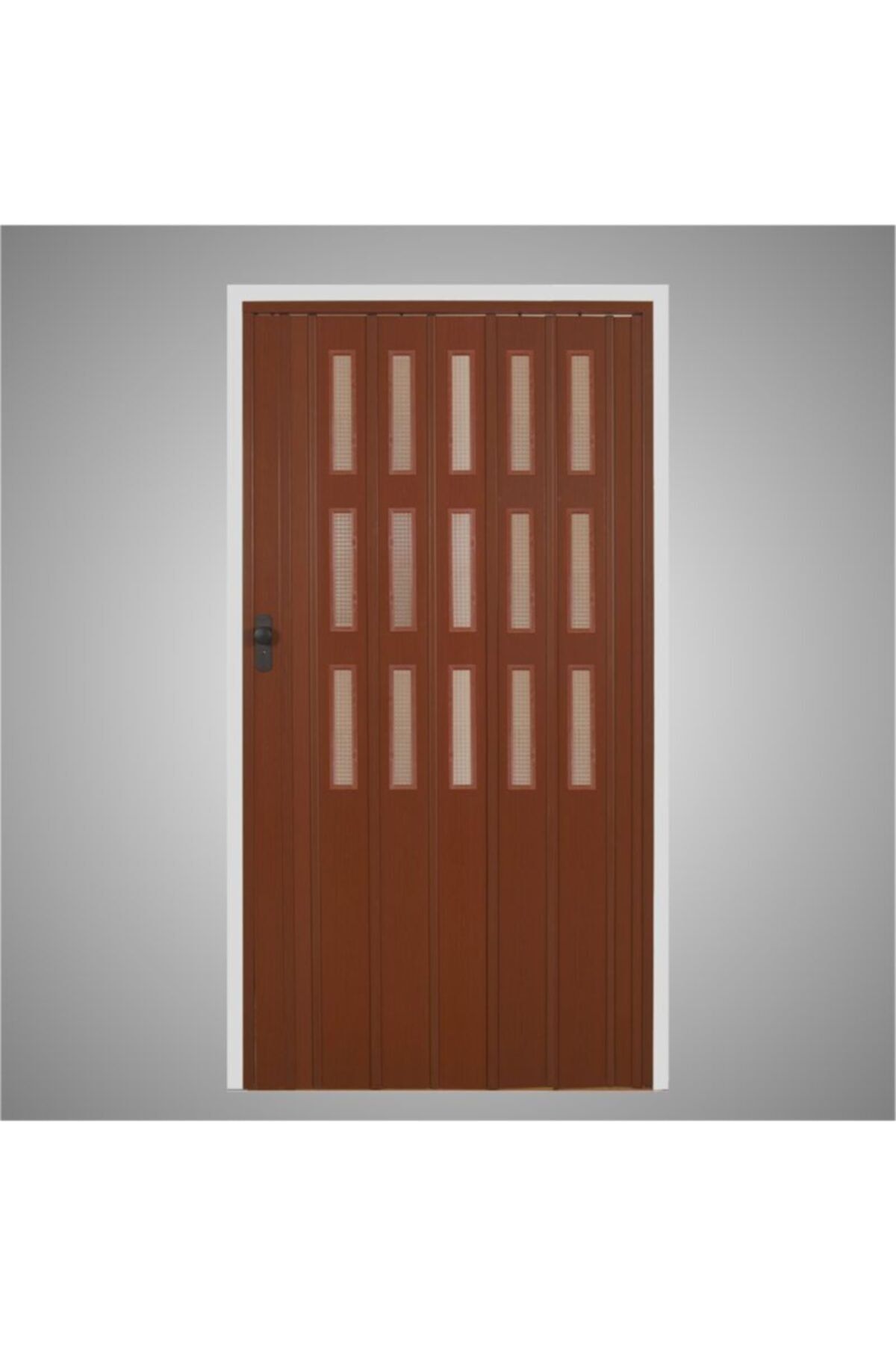 Penguen Akordiyon Katlanır Kapı 12 Mm Ceviz Camlı En 102 Cm * Boy 220 Cm' E Kadar