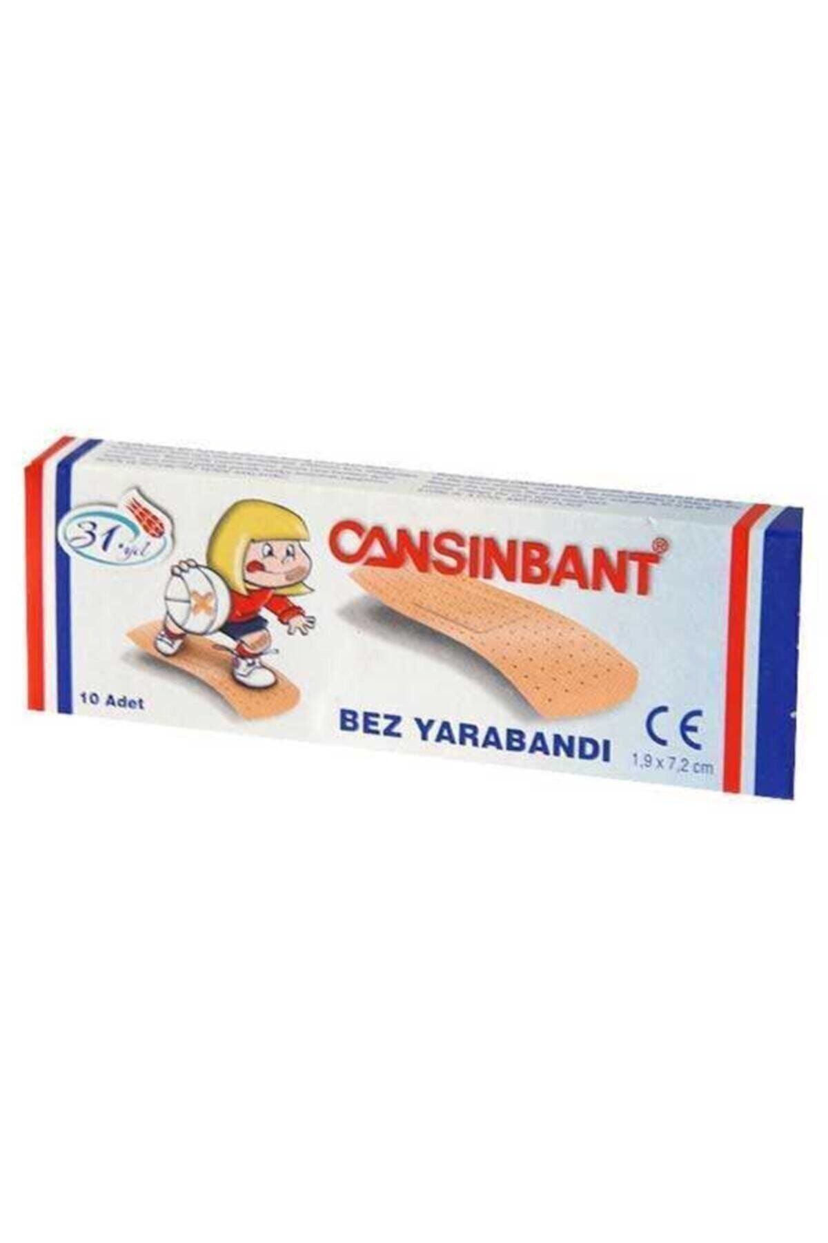 CANSIN BANT Cansınbant Bez Yarabandı 10'lu 10 Paket (100 Adet)