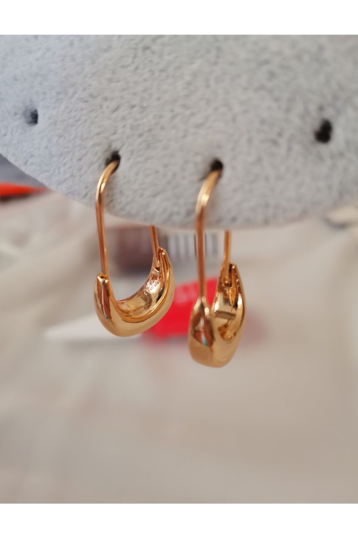 Joya Accessories Xuping Altın Kaplama Çengel Model Sepet Küpe Goldrose Renk