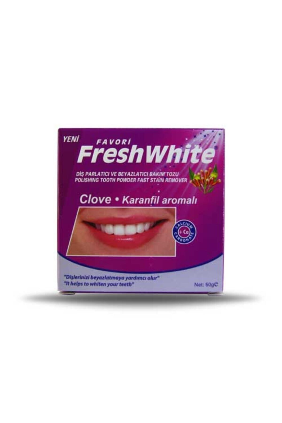 Fresh White Diş Beyazlatma Tozu Karanfil Aromalı 50 gr 4'lü