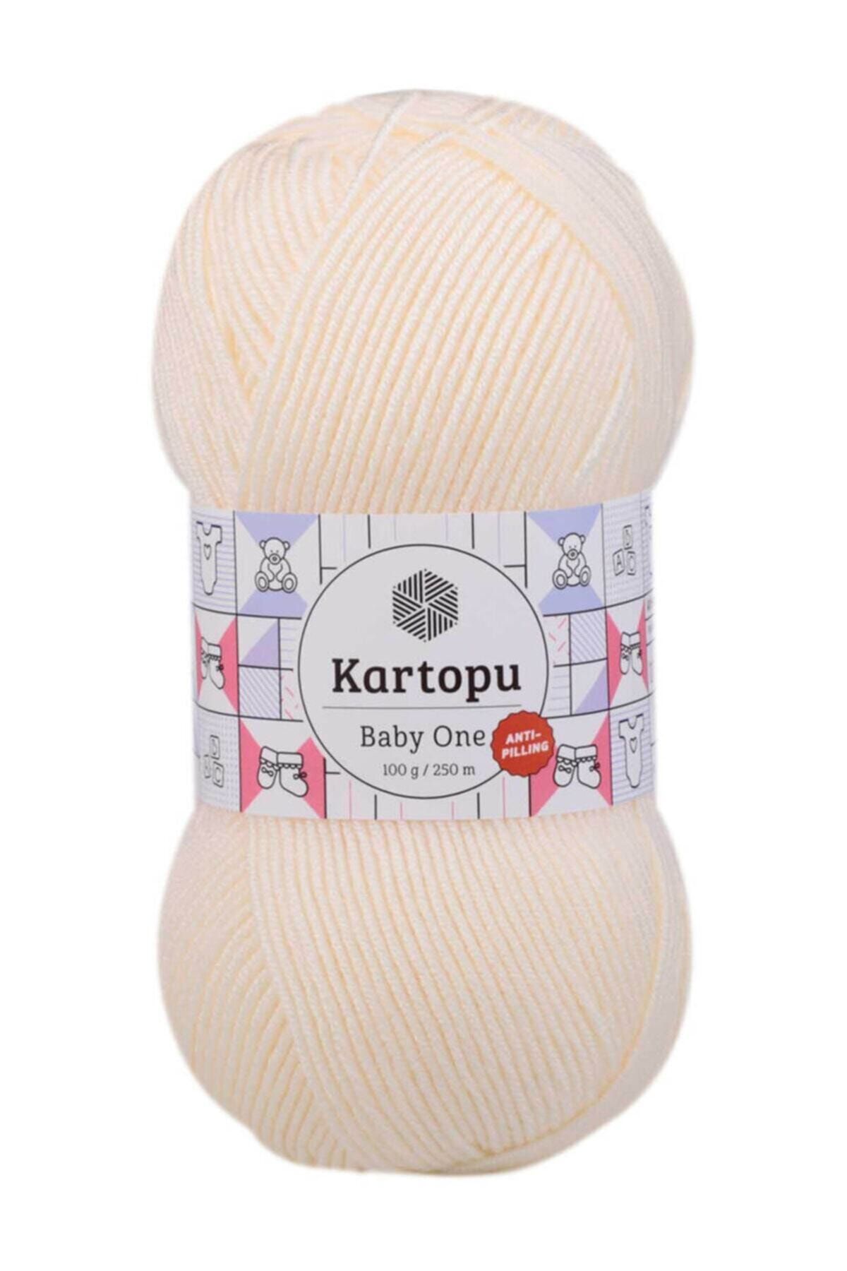 Kartopu Baby One Anti-pilling Örgü Ipi K025 Kırık Beyaz Efe