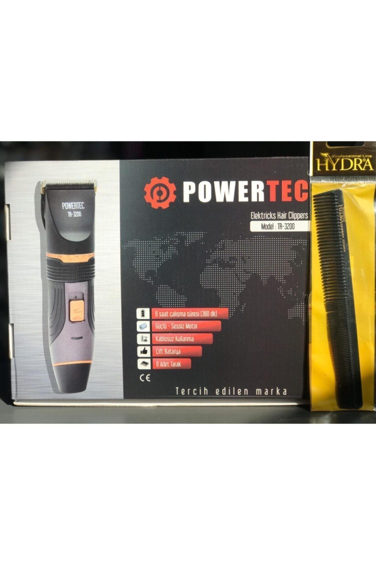 Powertec Tr3200 Traş Makinası + Kesim Tarak