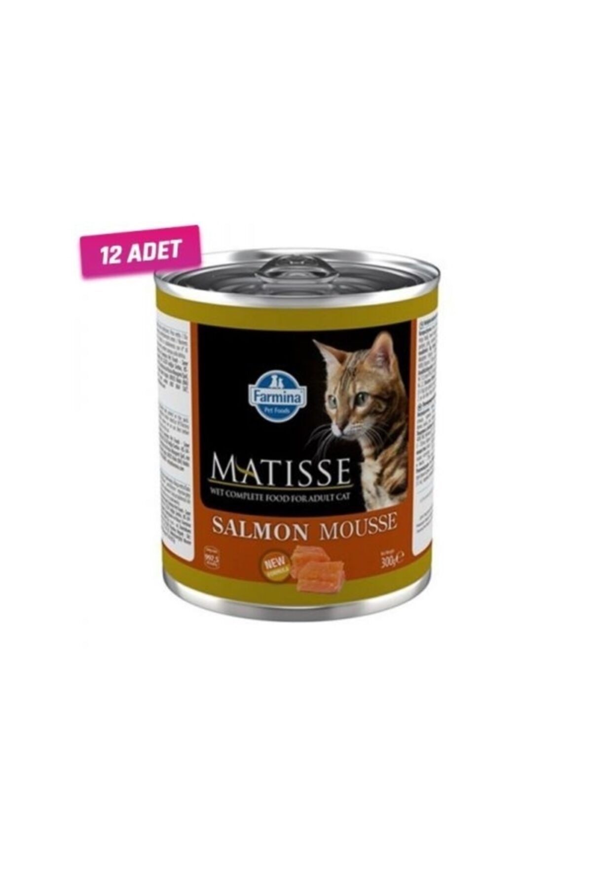 Matisse 12 Adet - Somon Balıklı Kıyılmış Kedi Konservesi 300 gr