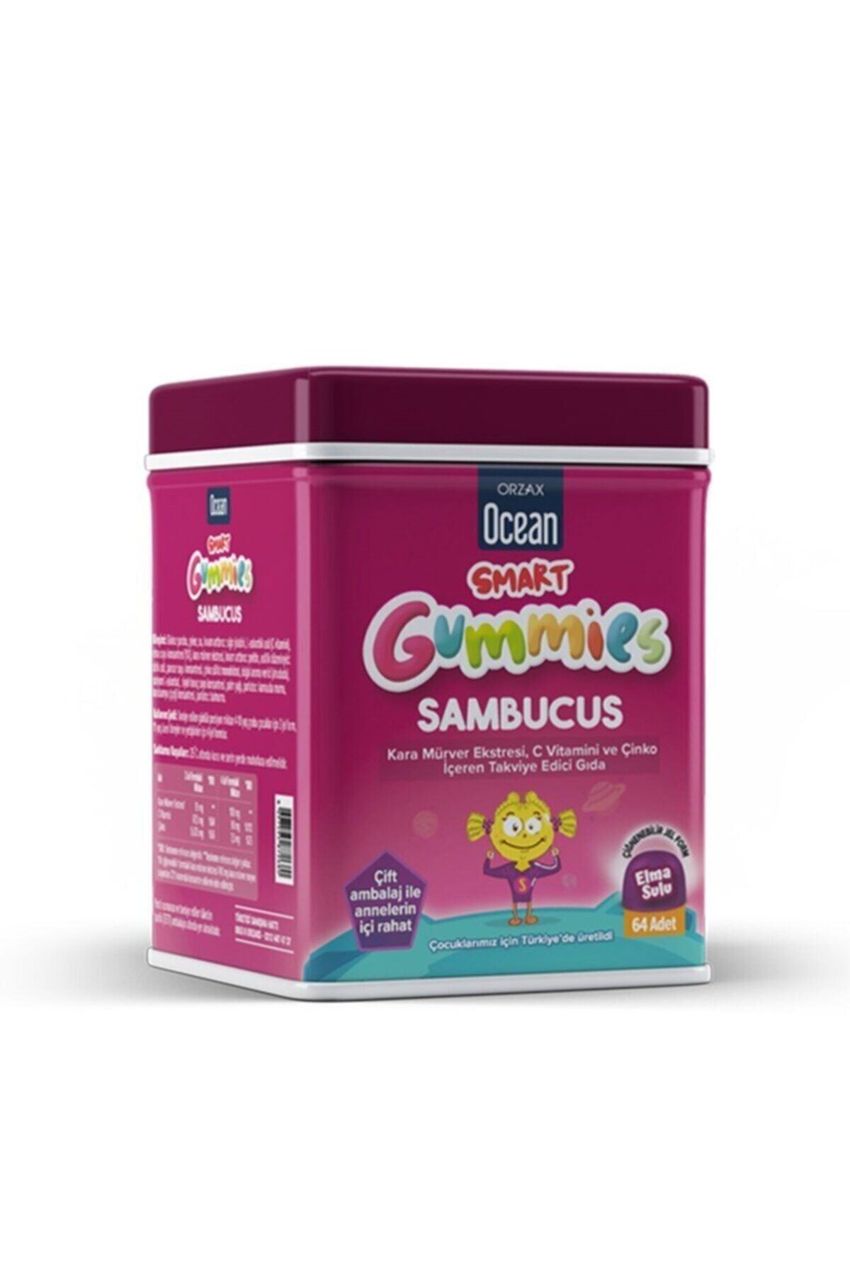 Orzax Ocean Smart Gummies Sambucus Takviye Edici Gıda 64 Adet