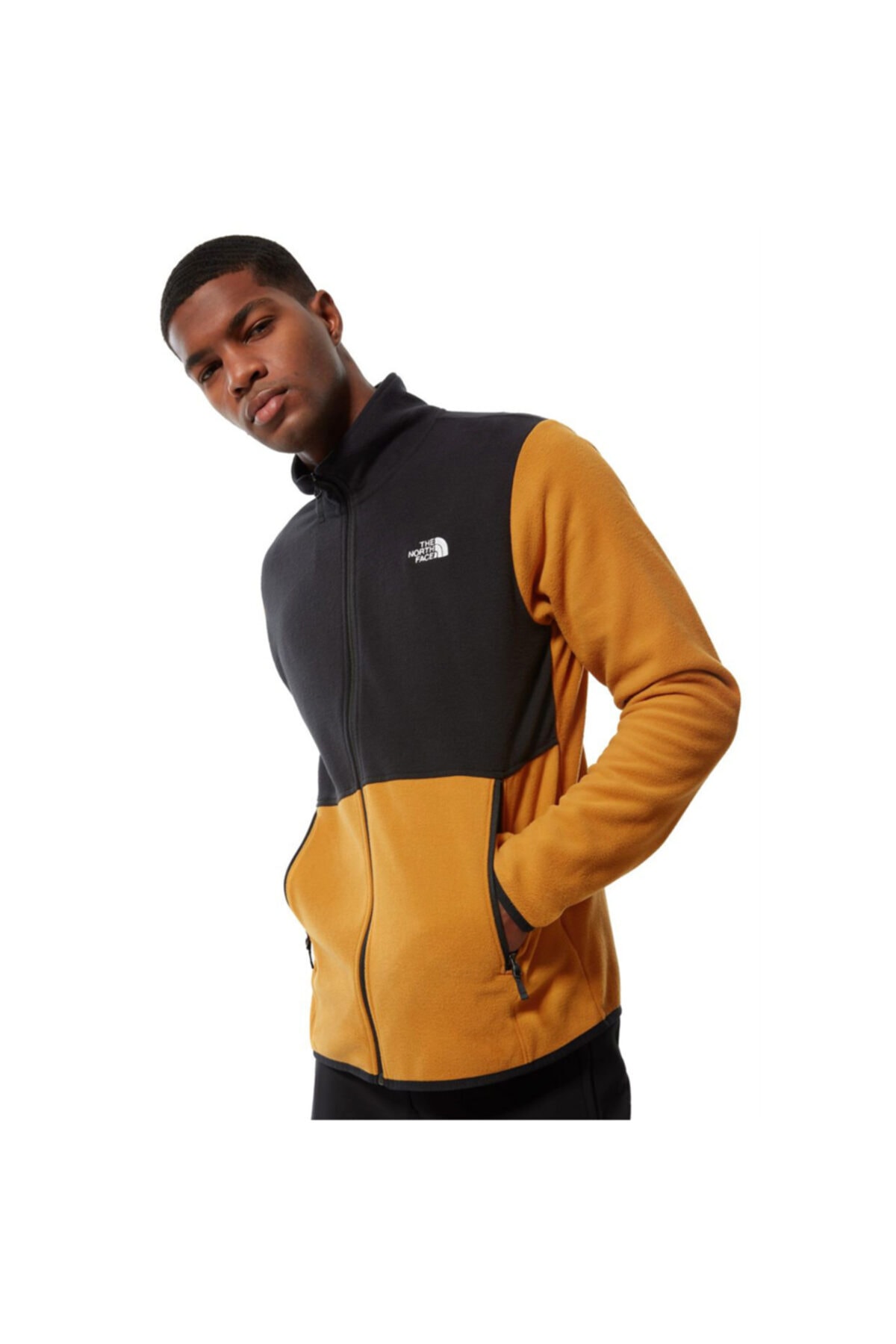 THE NORTH FACE M Tka Glacier Full Zip Erkek Sarı Outdoor Ceket Nf0a4ajcauv1