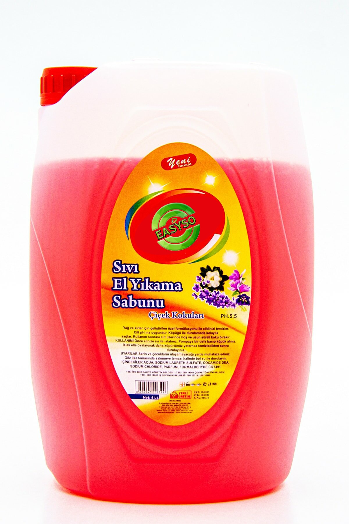 Ozon Sıvı El Yıkama Sabun 4l Yeni Formül Yerli Üretim Gliserinli