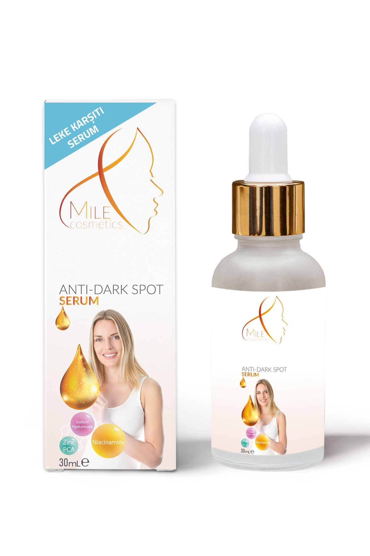 CN Ticaret Xmile Leke Karşıtı Serum Cilt Tonu Eşitleyici Akne Giderici Peeling Etkili 30 Ml