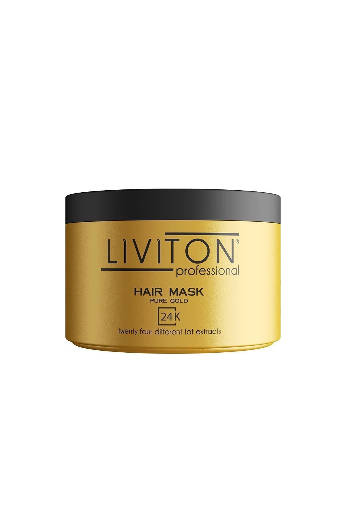 Liviton Professional Saç Maskesi 24k Gold Serisi 300 ml (24 FARKLI BİTKİSEL YAĞ)