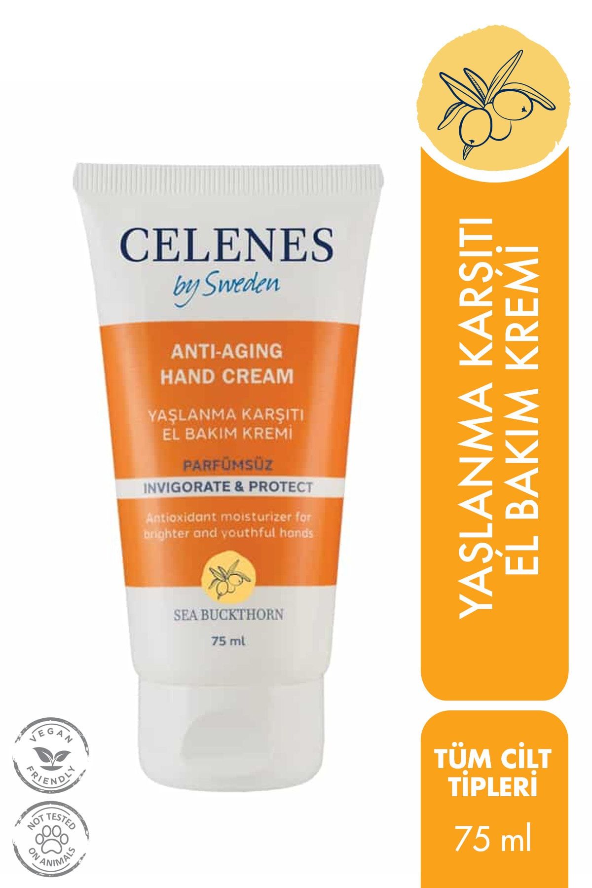 Celenes Celenes Sea Buckthorn Yaşlanma Karşıtı El Bakım Kremi 75ml