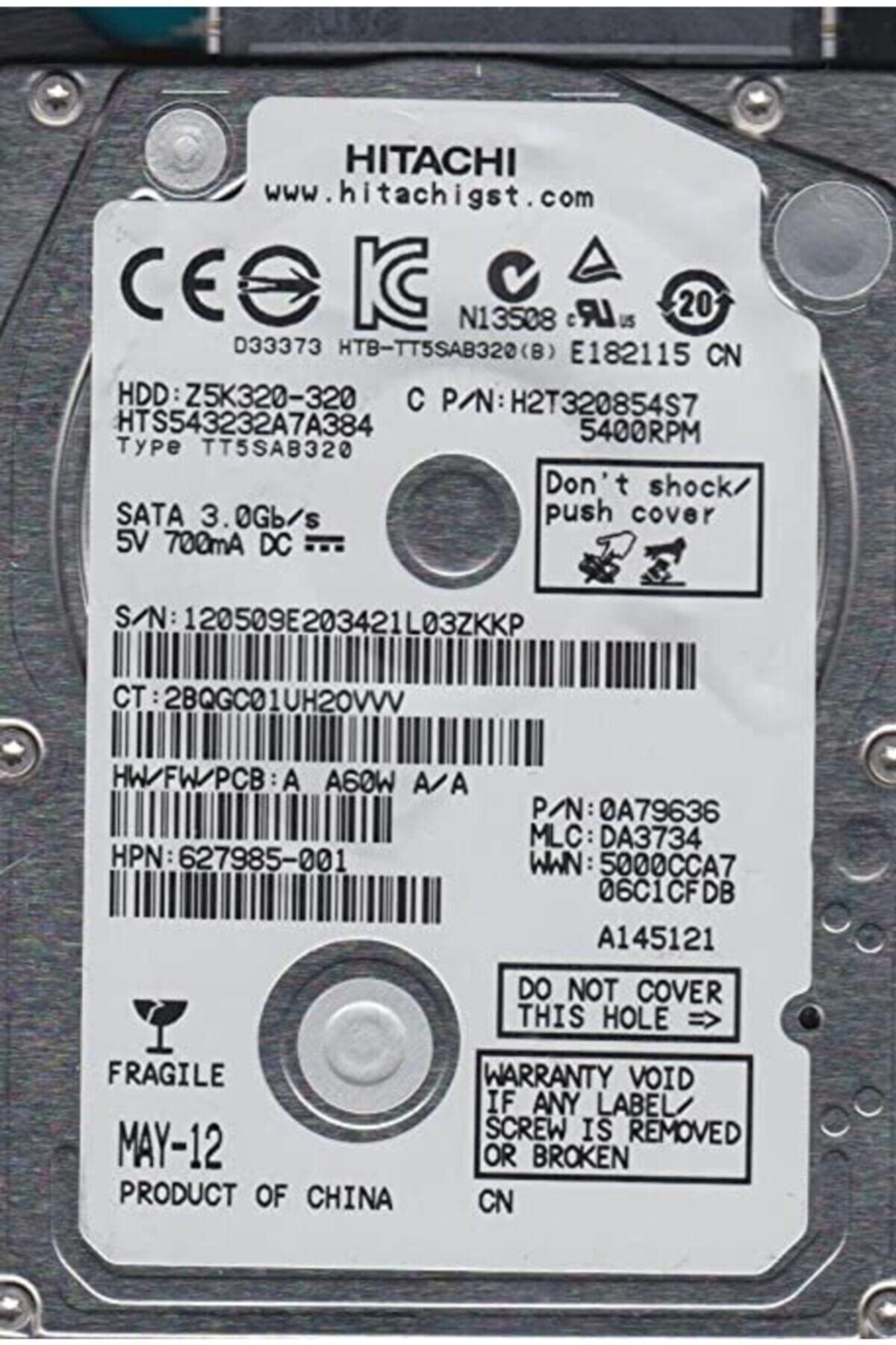 HITACHI Travelstar Z5k320 Hts543232a7a384 2.5\