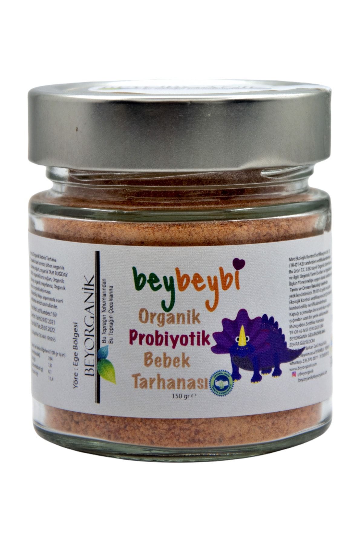 BEYBEYBİ Beyorganik Organik Bebek Tarhanası Probiyotik 150gr
