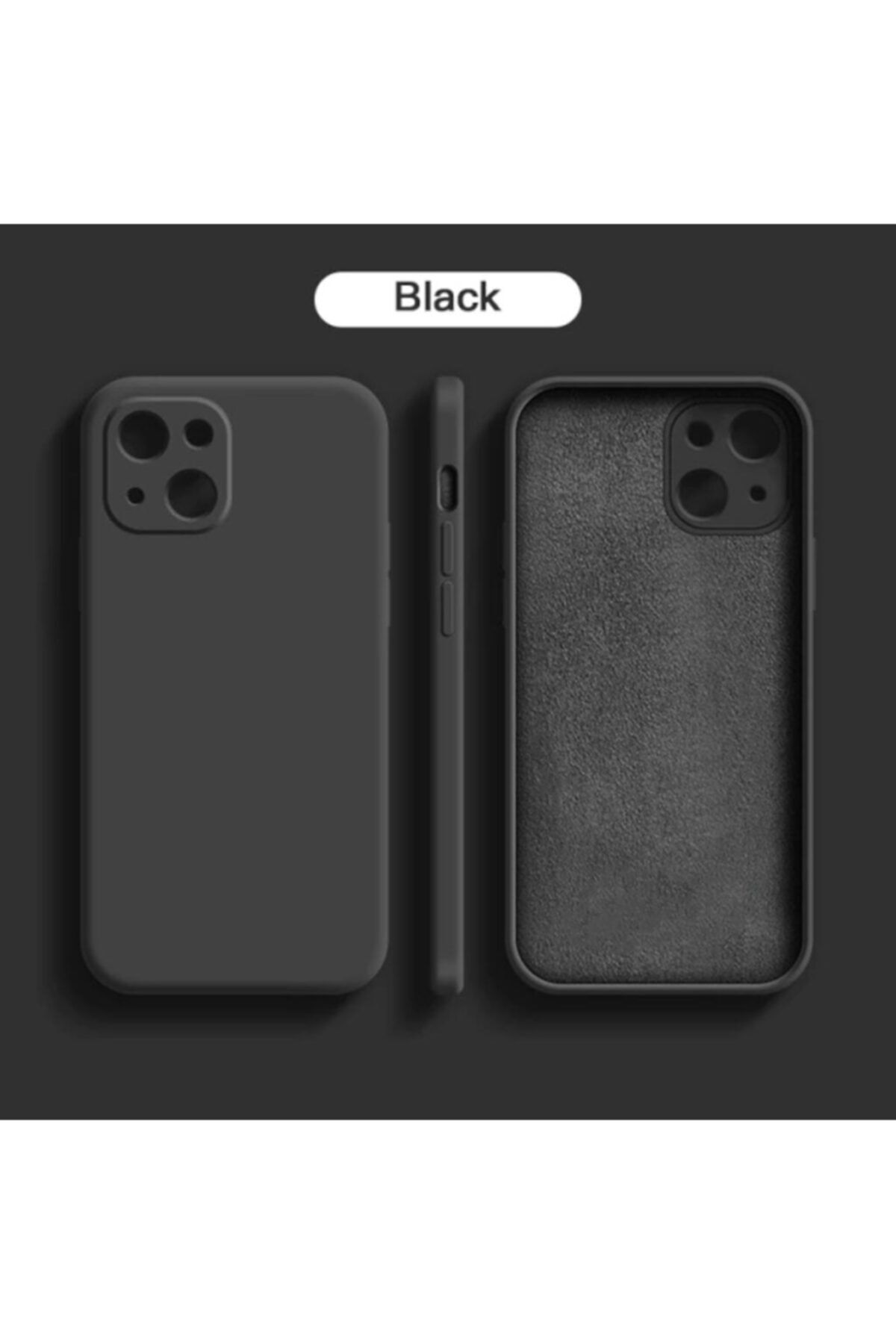 lionmycase Iphone 13 Mini Kılıf Lansman Kamera Lens Korumalı Iç Kısmı Kadife Doku Renkli Tam Koruma Silikon