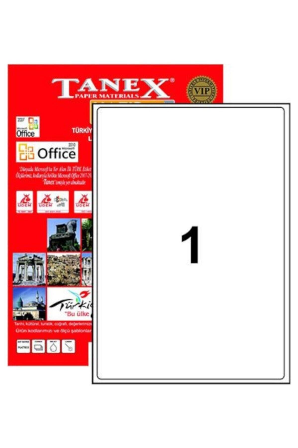 Tanex Tw-2000 210x297 Mm Laser Etiket 100 Ad.