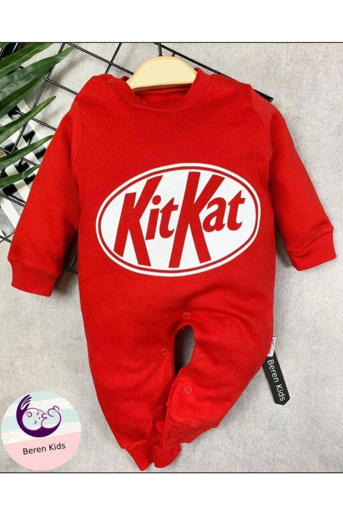 Beren Kids Kitkat Desenli Bebek Tulumu