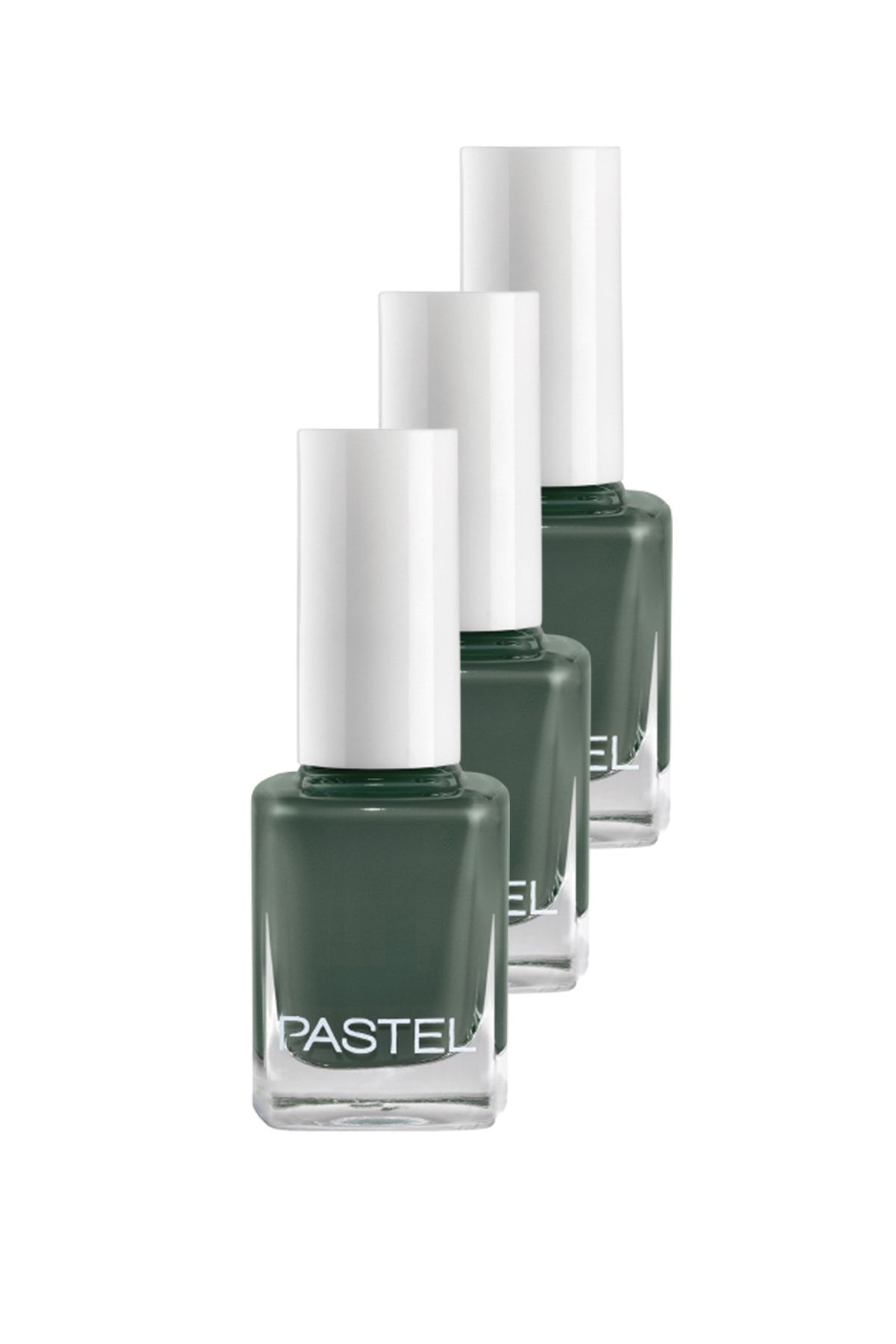 Pastel Canlı Koyu Yeşil Oje 3'lü Set