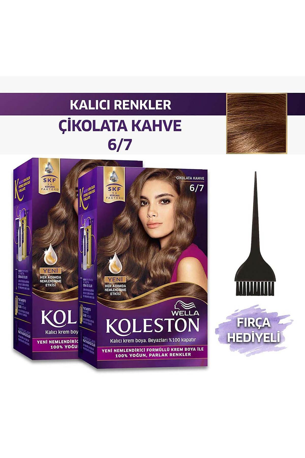 Koleston Kit Saç Boyası 6/7 Çikolata Kahve 2x Paket + Fırça Hediyeli