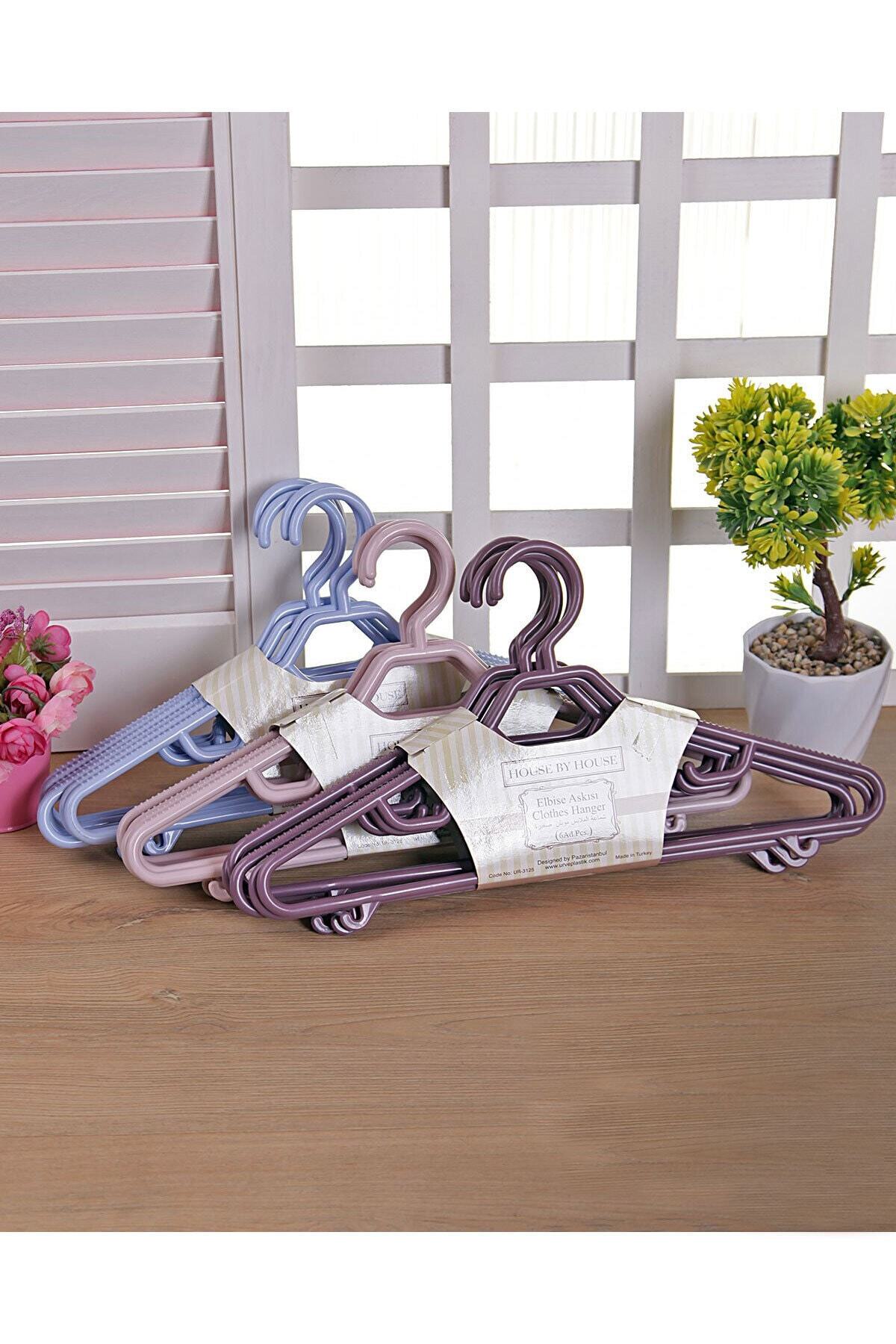 LocalShop Elbise Askısı Plastik Askı Çok Renkli 6 Adet