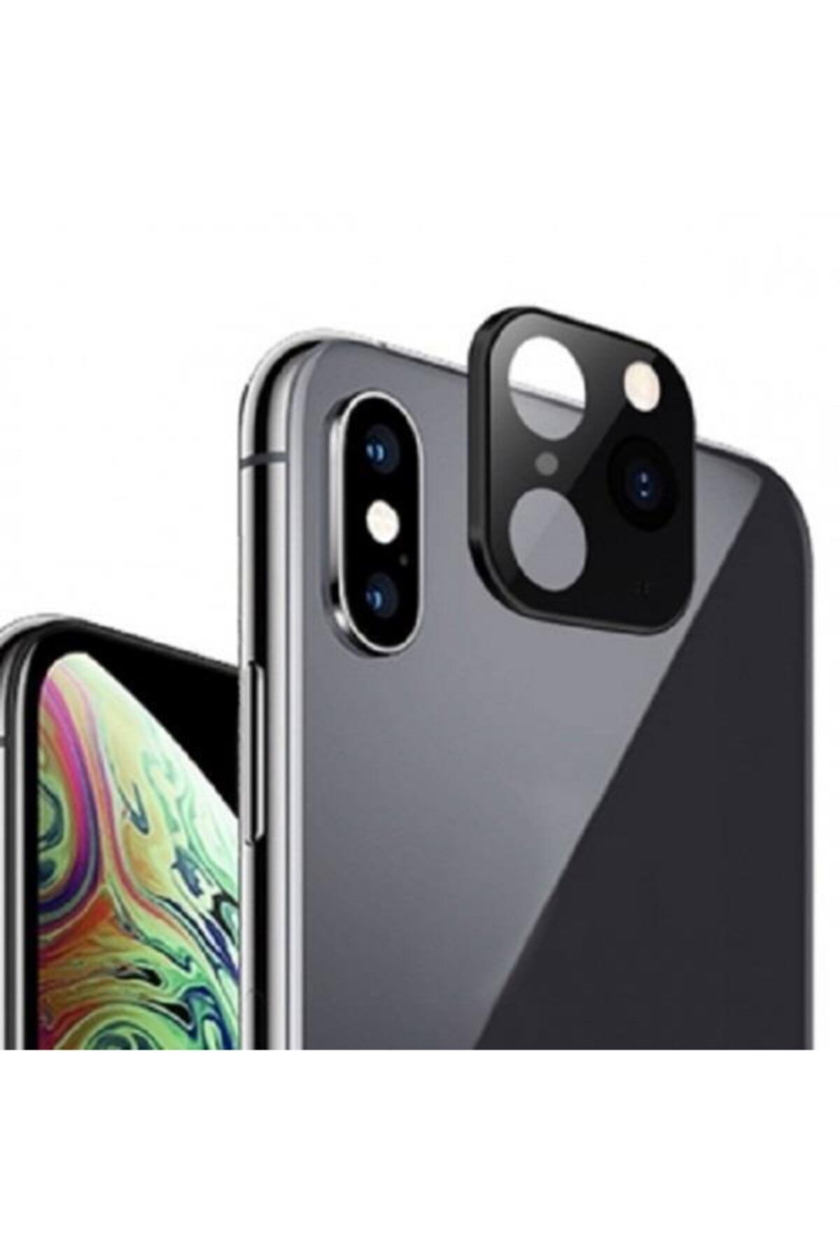 Fulldestek Iphone X, Xs,xs Max- 11 Pro Kamera Lens Dönüştürücü -  Siyah