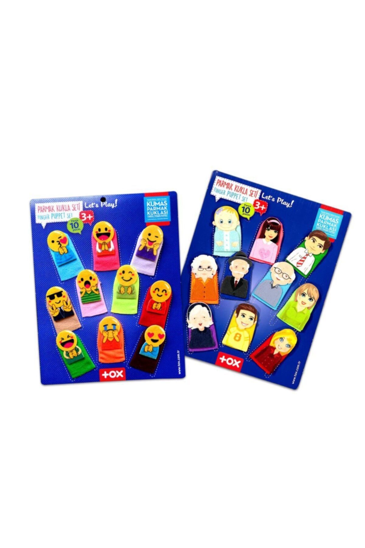 Tox 2 Set - 20 Parça Emojiler Ve Aile Bireyleri Parmak Kukla T106 T751