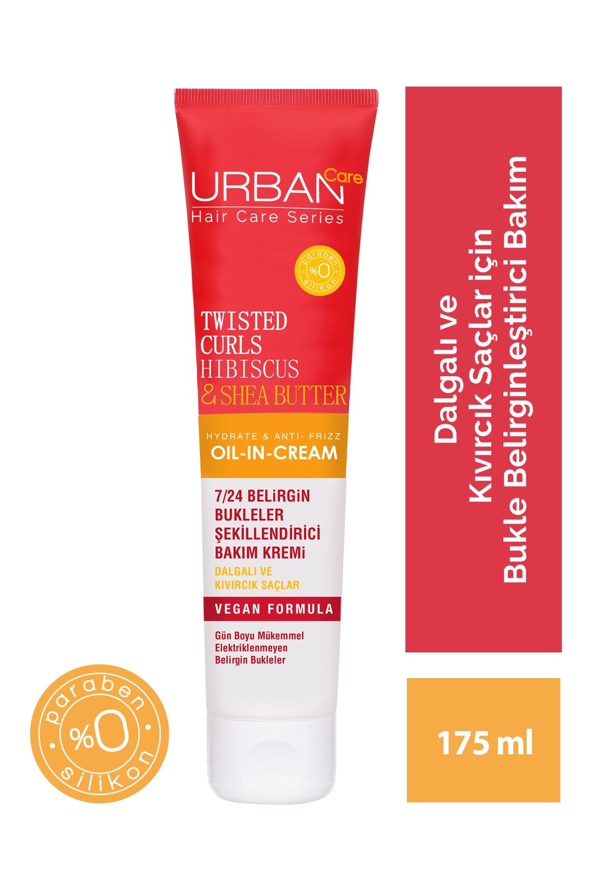 Urban Care Twisted Curls Hibiscus & Shea Butter Durulanmayan Bakım Kremi 175 ml