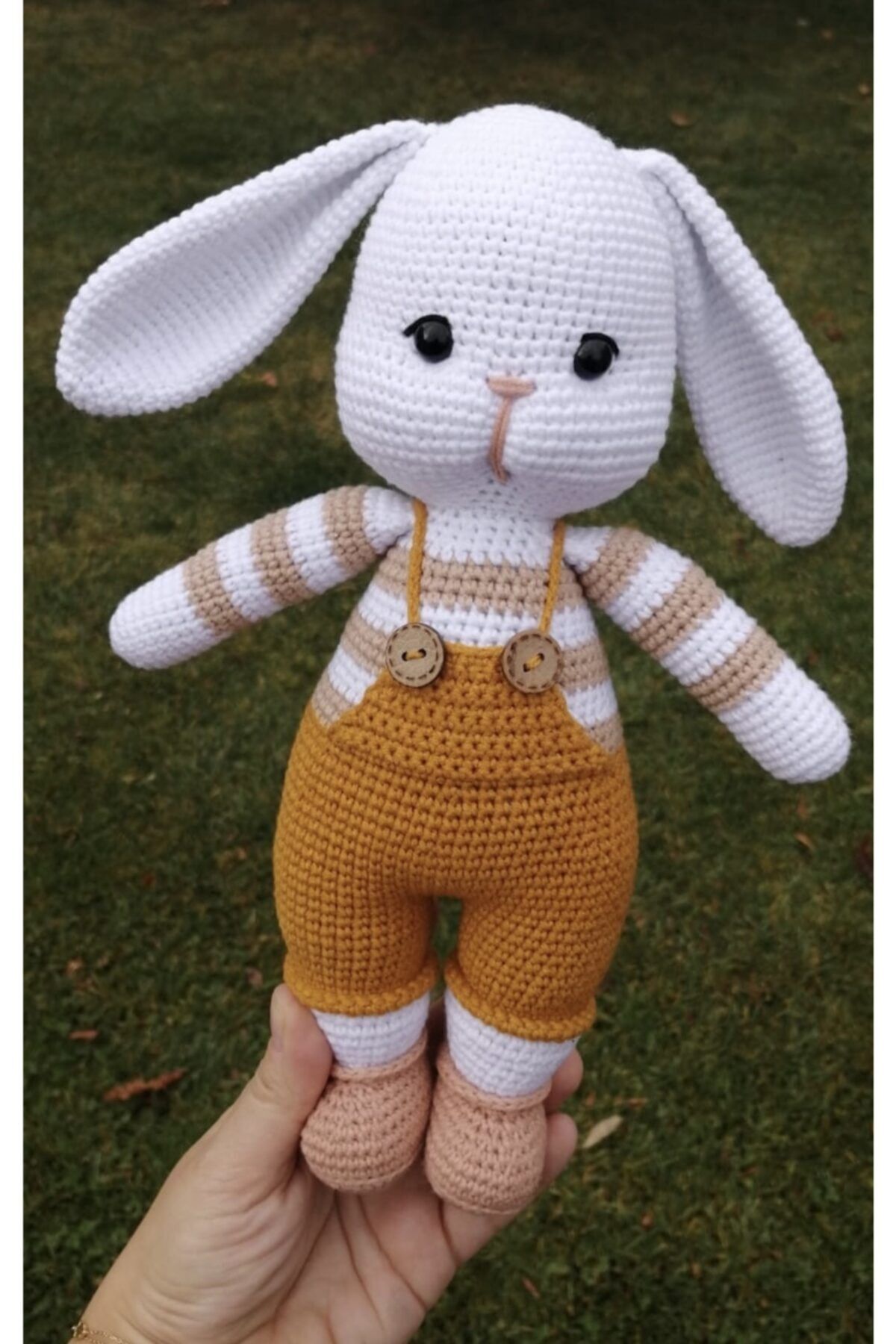 Baby Collection Amigurumi Sevimli Tavşan Organik Oyuncak