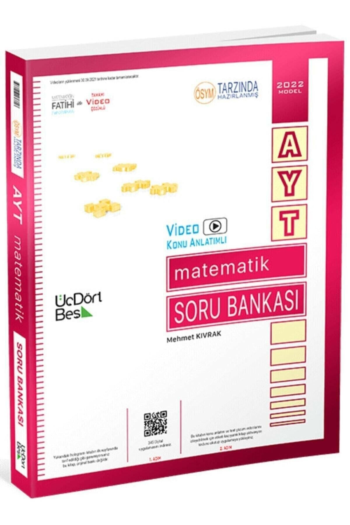 Üç Dört Beş Yayıncılık 3 4 5 Yayınları Ayt Matematik Soru Bankası - 2021