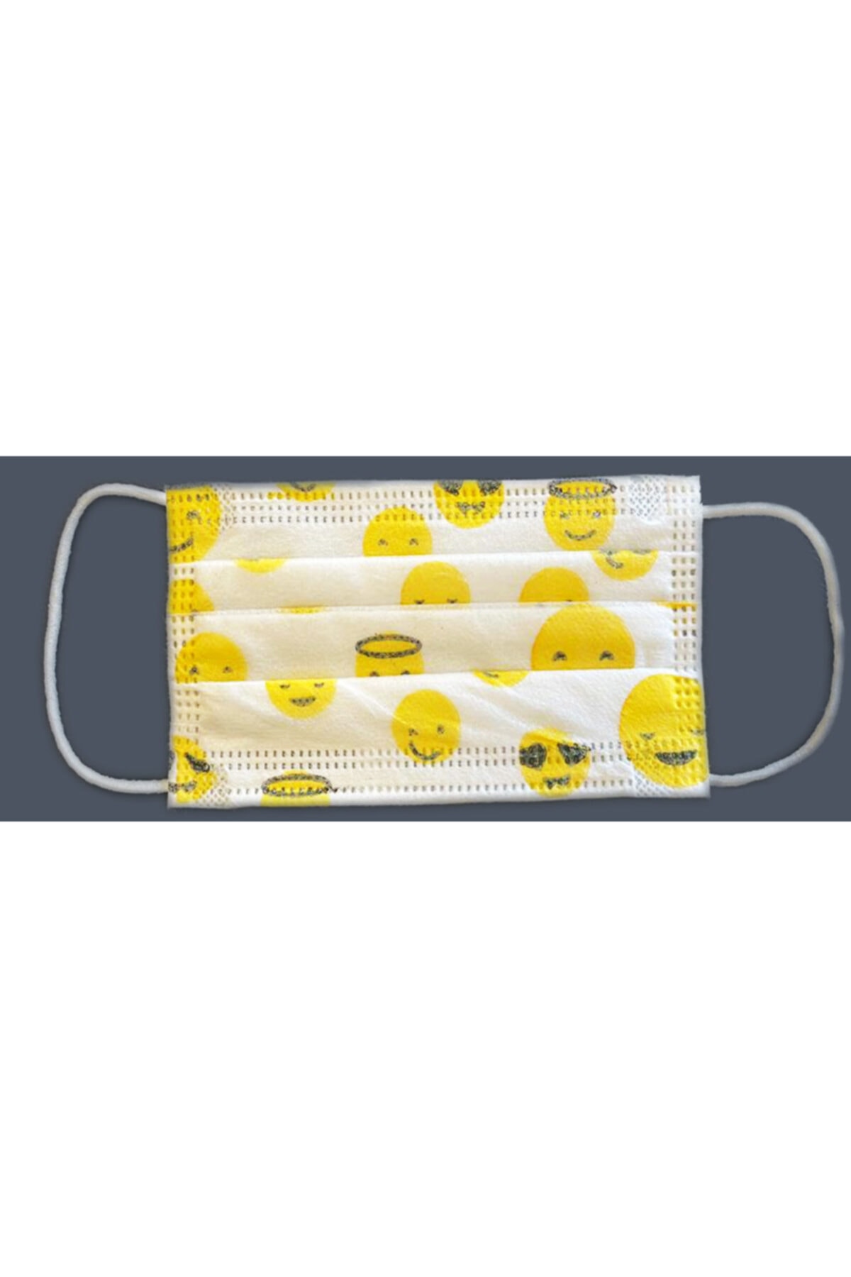 ÖZMAKSAN Telli Çocuk Maskesi Emojili 50 Adet