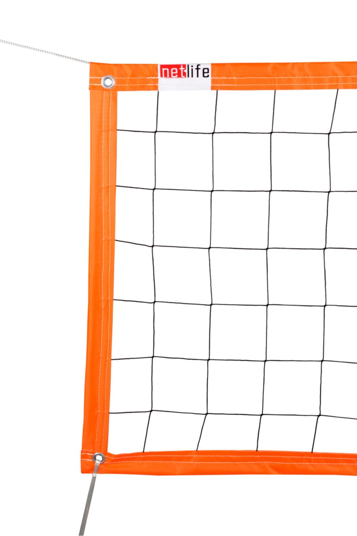 NET Voleybol Filesi Turuncu Ekonomik Renkli Okul Tipi 70cm X 6 Metre