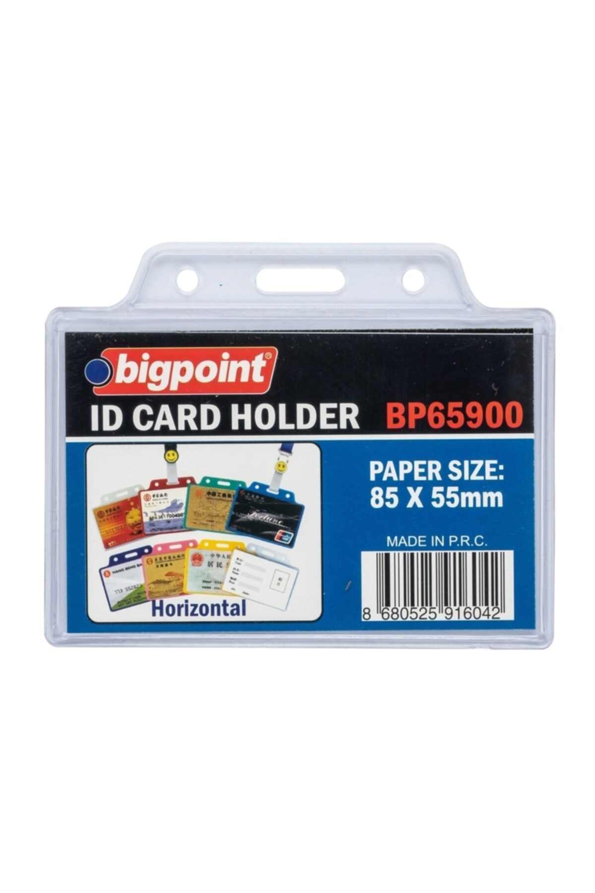Bigpoint Kart Poşeti Yatay Şeffaf 85x55mm 100'lü Poşet