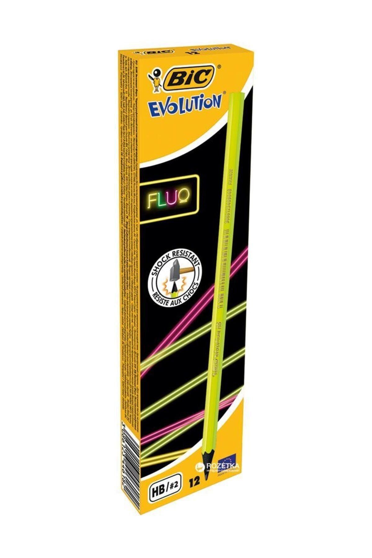 Bic Evolution Fluo Kurşun Kalem 12'li Kutu