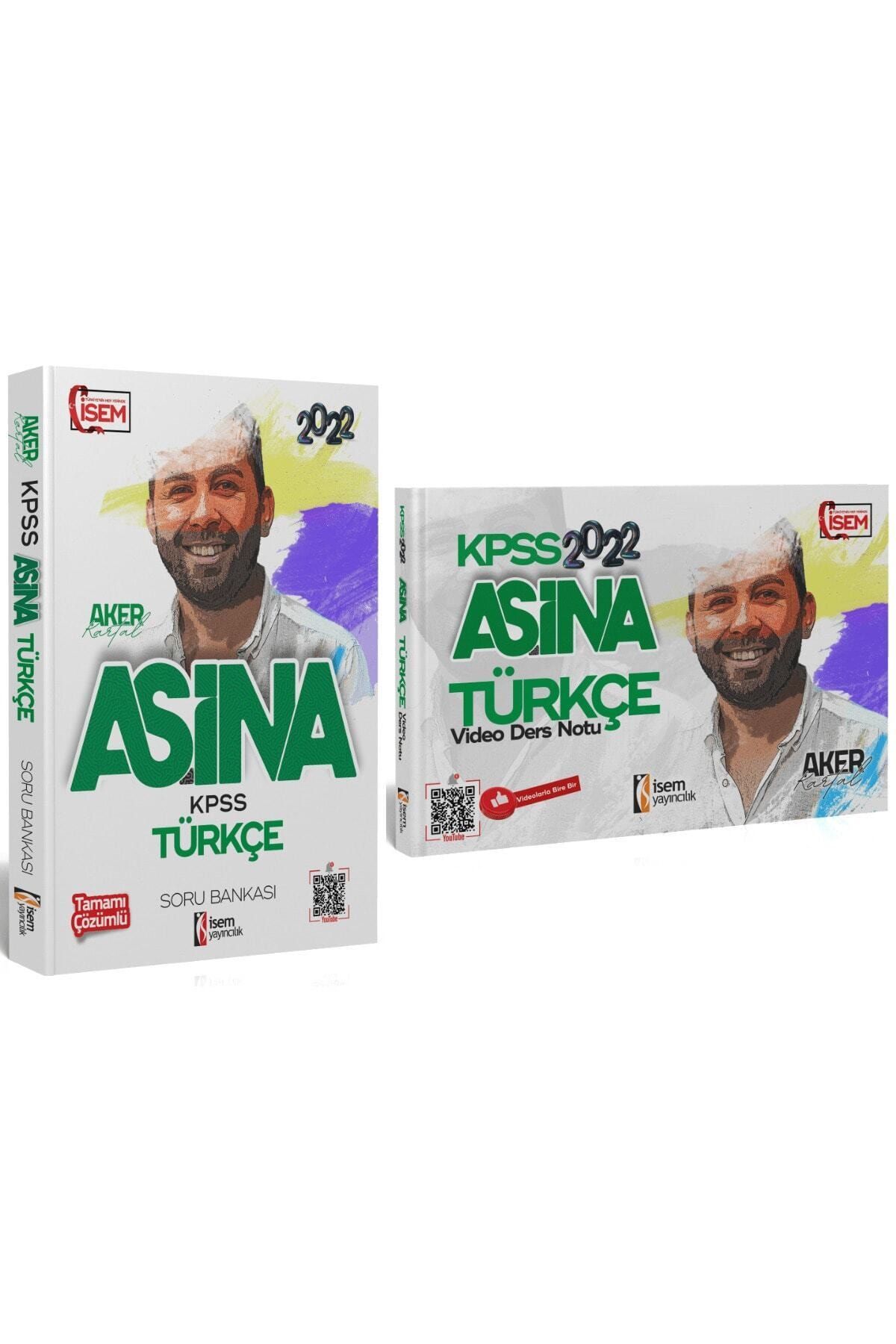 İsem Yayıncılık 2022 Kpss Gygk Aşina Türkçe Soru Bankası & Aşina Türkçe Video Ders Notları 2'li Set