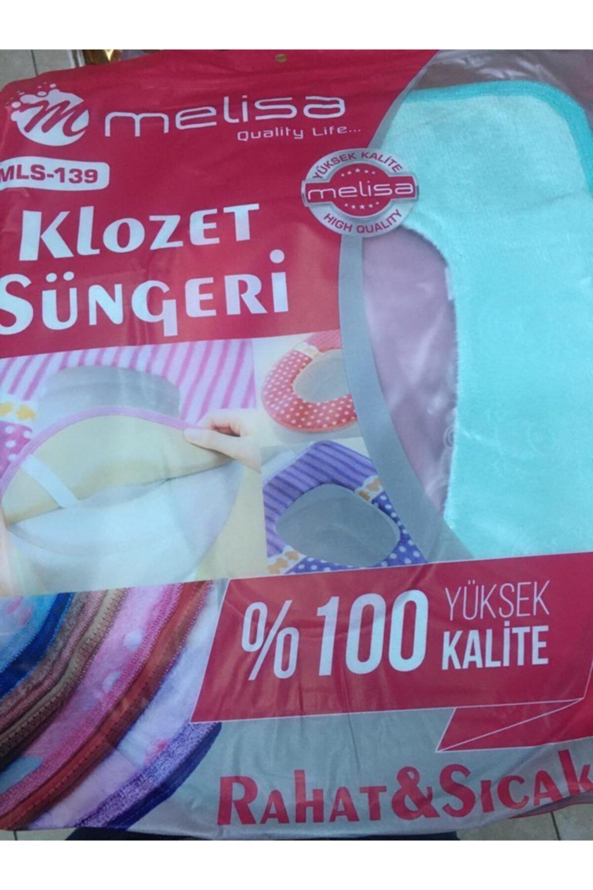 Melisa 2 Adet Banyo Klozet Kapağı Süngeri Yıkanabilir