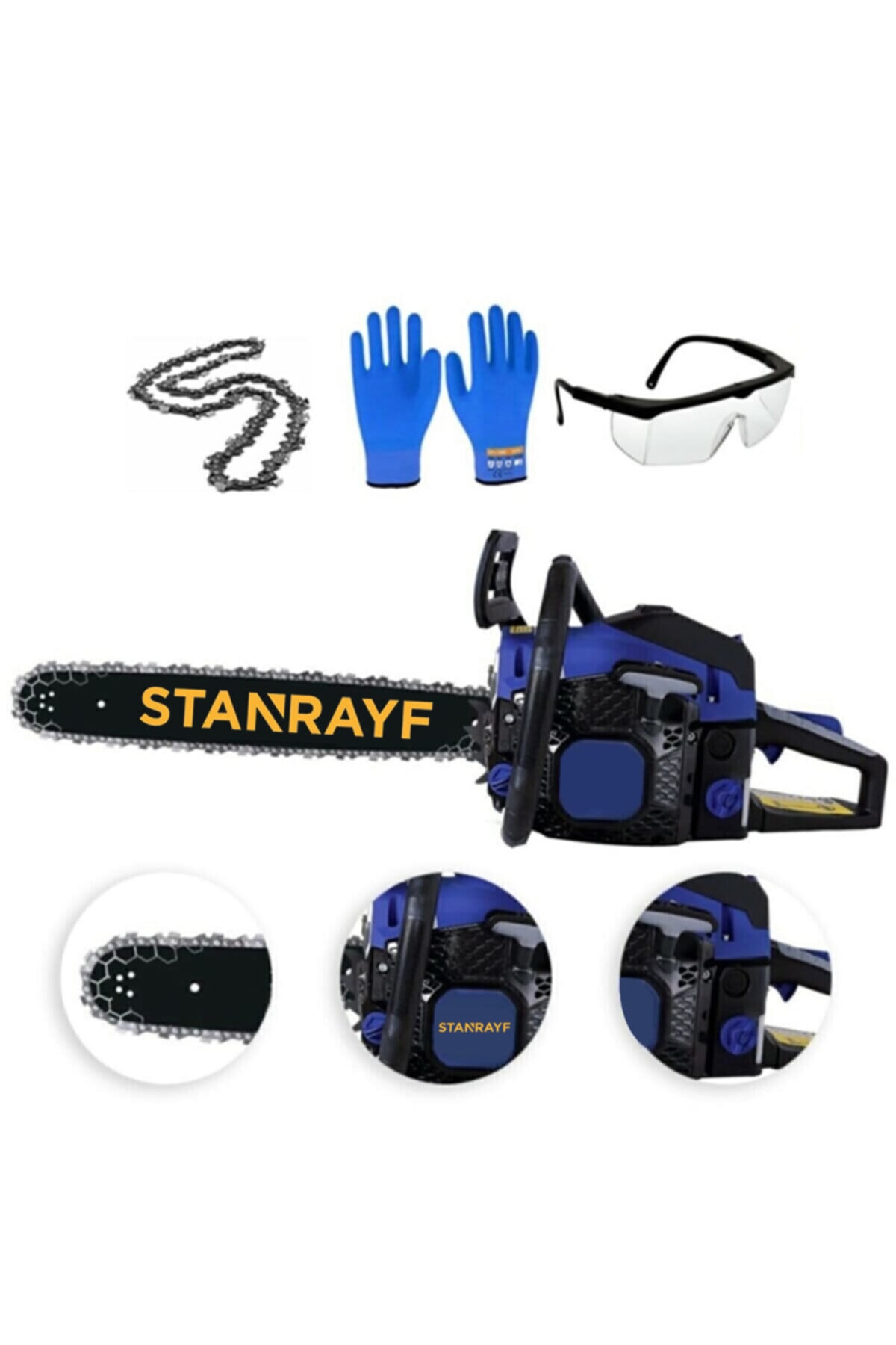stanrayf Germany X-stiln Turbo Motor6.9hp Metal Şanzıman Metal Dişli Benzinli Ağaç Motoru Testeresi